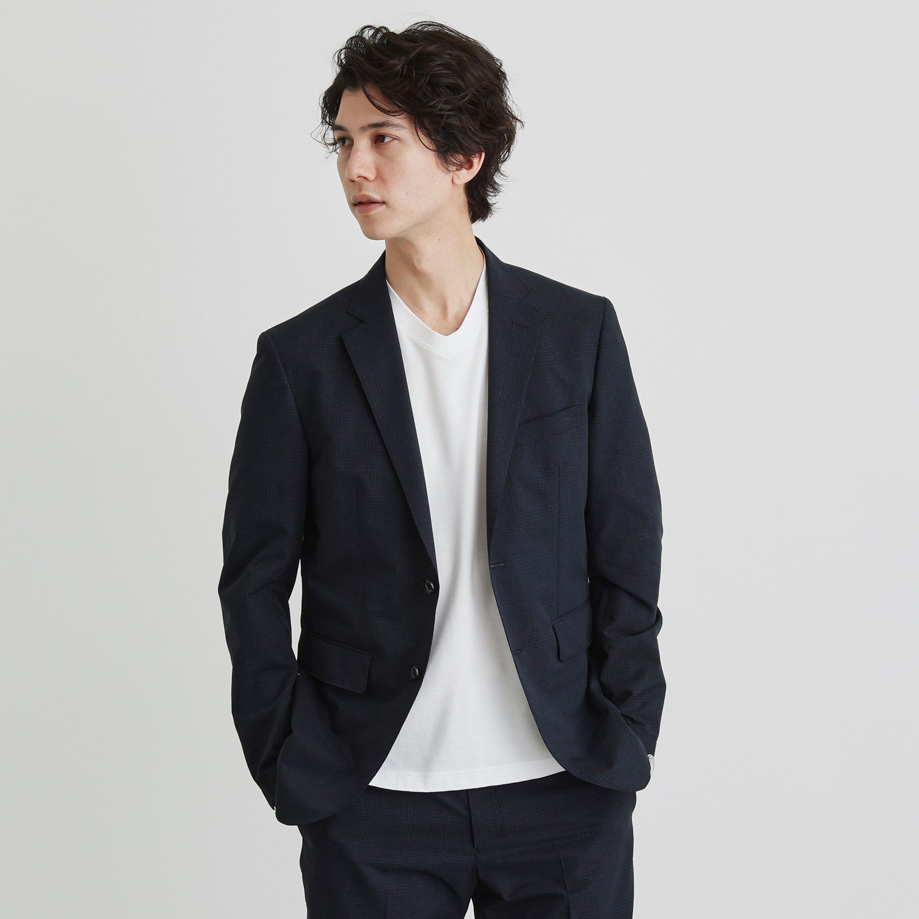 TAKEO KIKUCHI「【抗菌防臭】COOL DOTS（R）ドビープリント ジャケット」|テーラードジャケット|