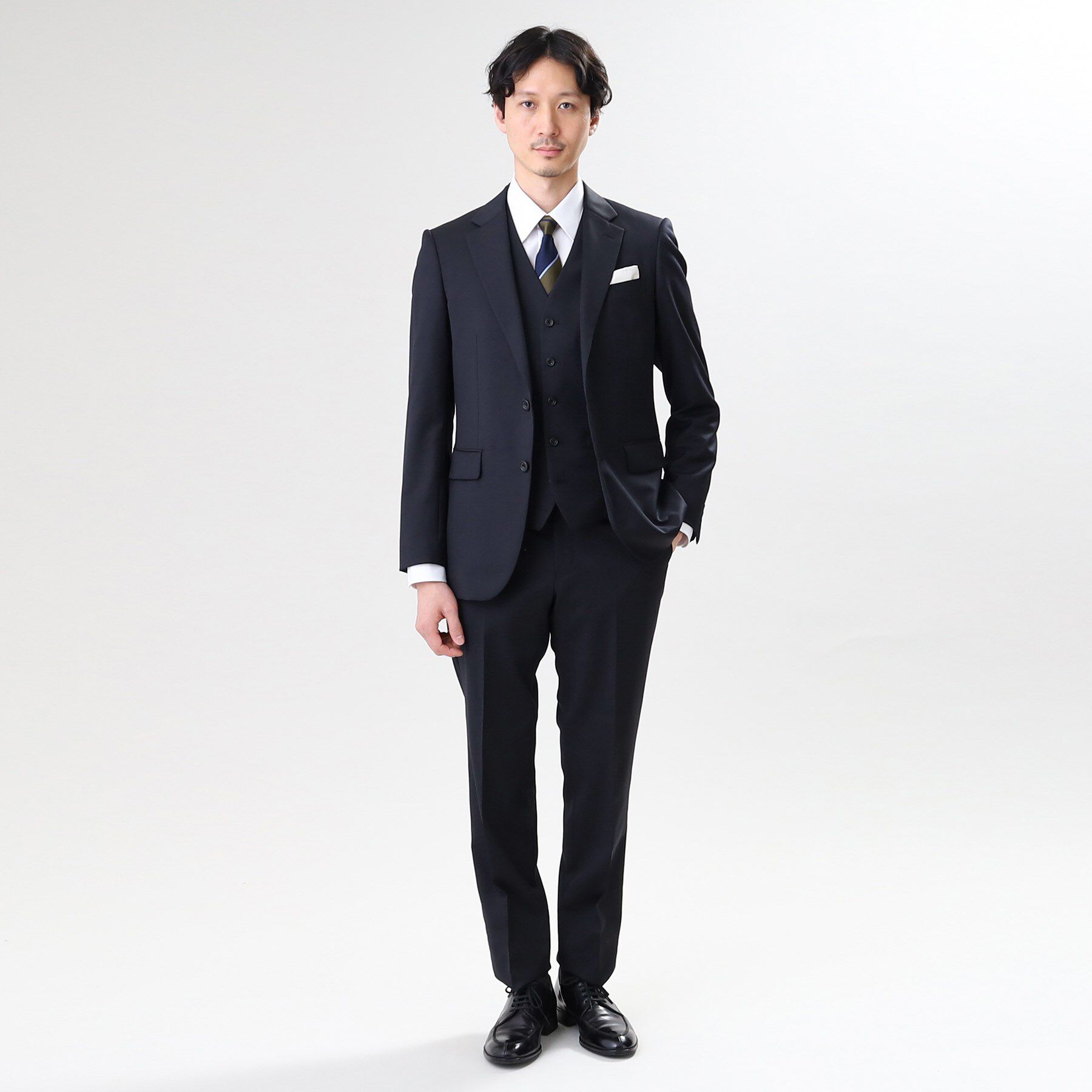 TAKEO KIKUCHI「【冠婚葬祭/3ピース対応】サージ ベスト」|スーツ|