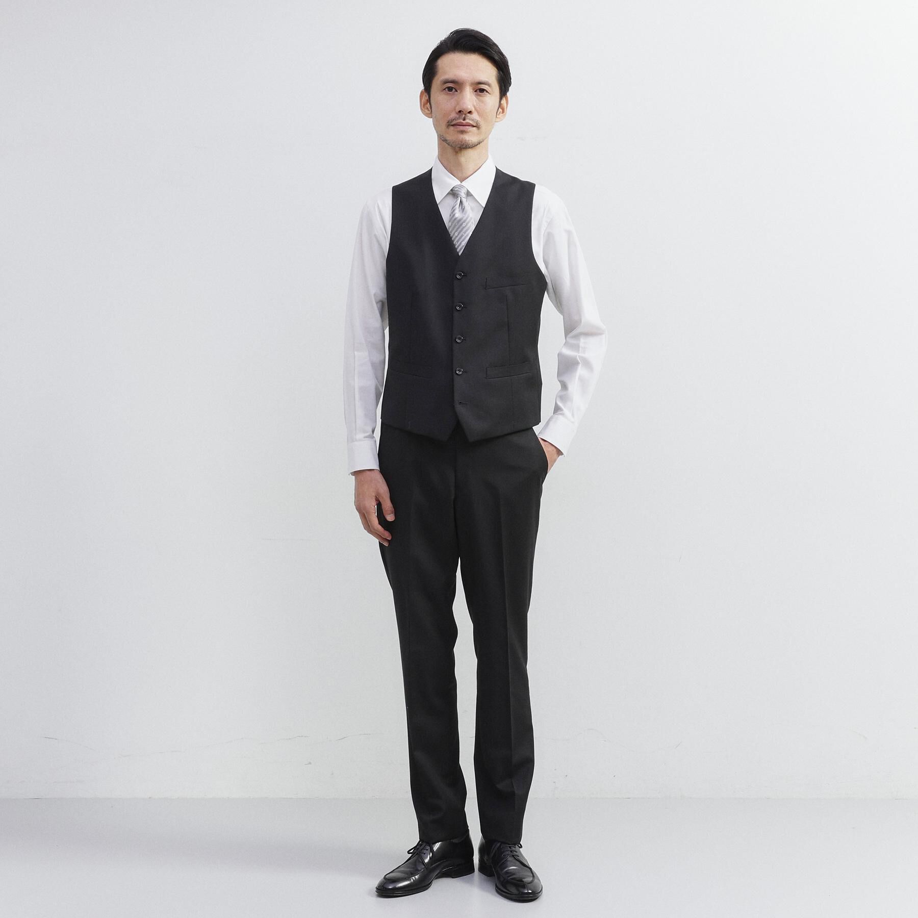 TAKEO KIKUCHI「【冠婚葬祭/3ピース対応】サージ ベスト」|スーツ|