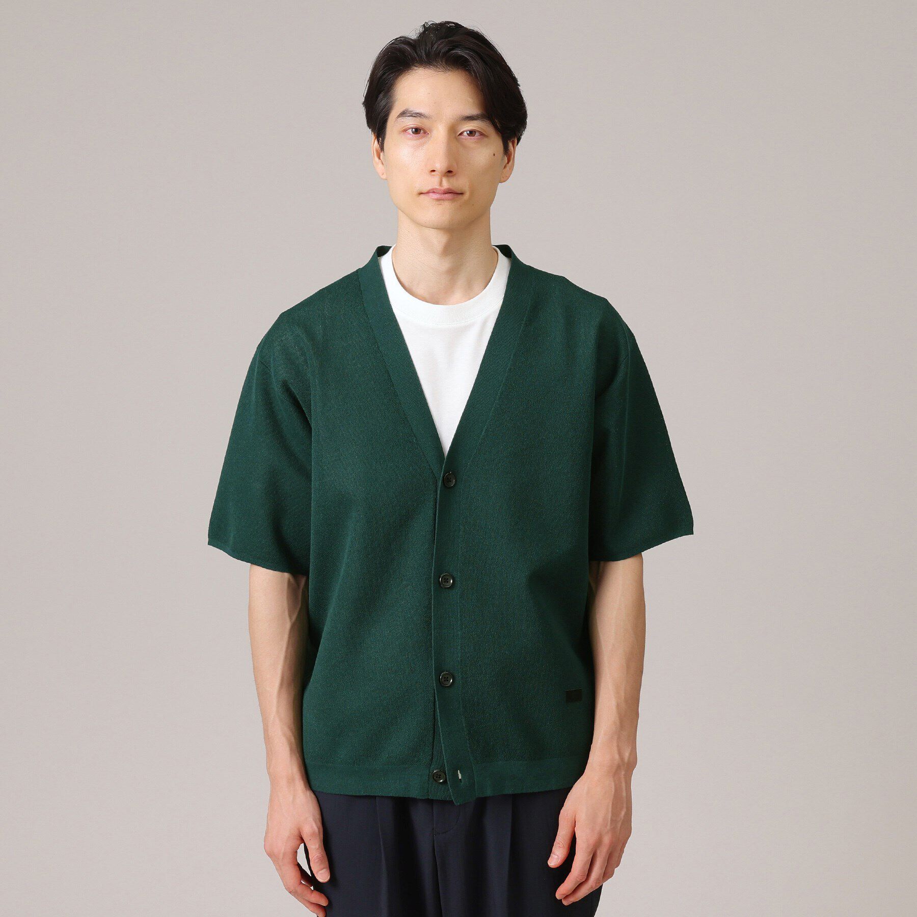 TAKEO KIKUCHI「5分袖 半袖 カーディガン」|カーディガン|