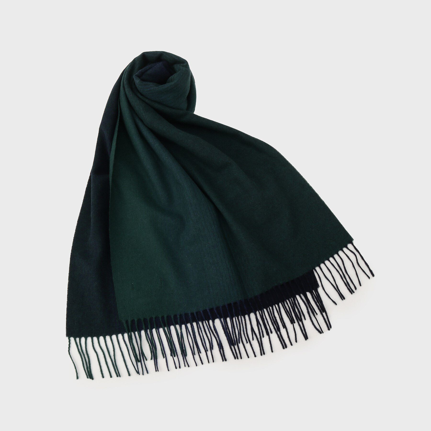 TAKEO KIKUCHI「【洗えるメリノウール混】グラデーション マフラー」|ストール|グリーン(524)