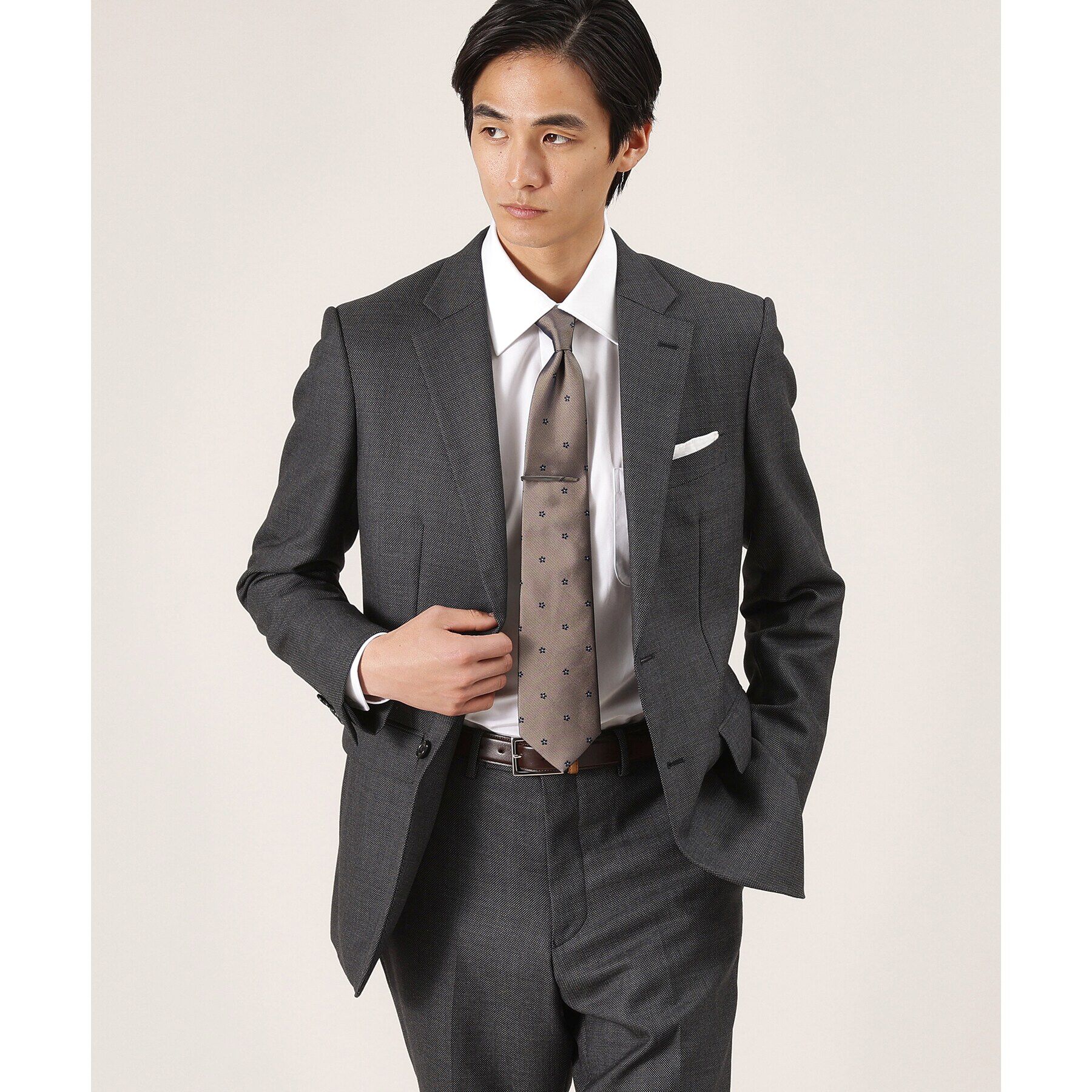 TAKEO KIKUCHI「【フレッシャーズ】カンジャンテ ミニフラワー小紋　ネクタイ」|ネクタイ・蝶ネクタイ|