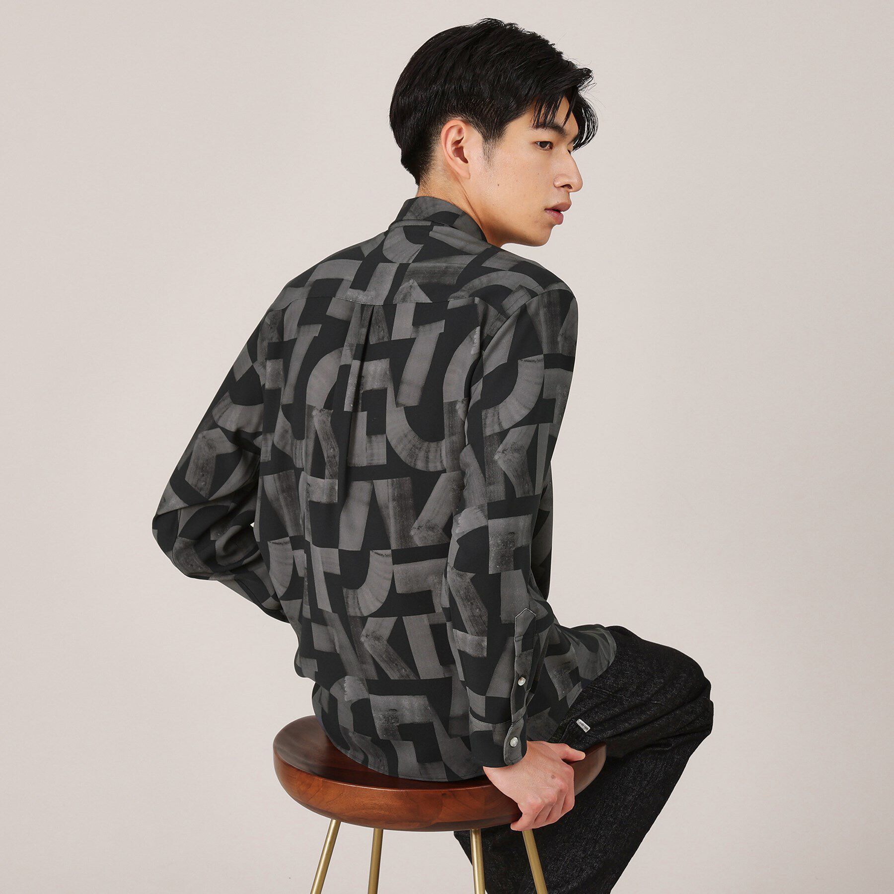 TAKEO KIKUCHI「【Made in JAPAN】スライドパズル柄 シャツ」|シャツ・ブラウス|