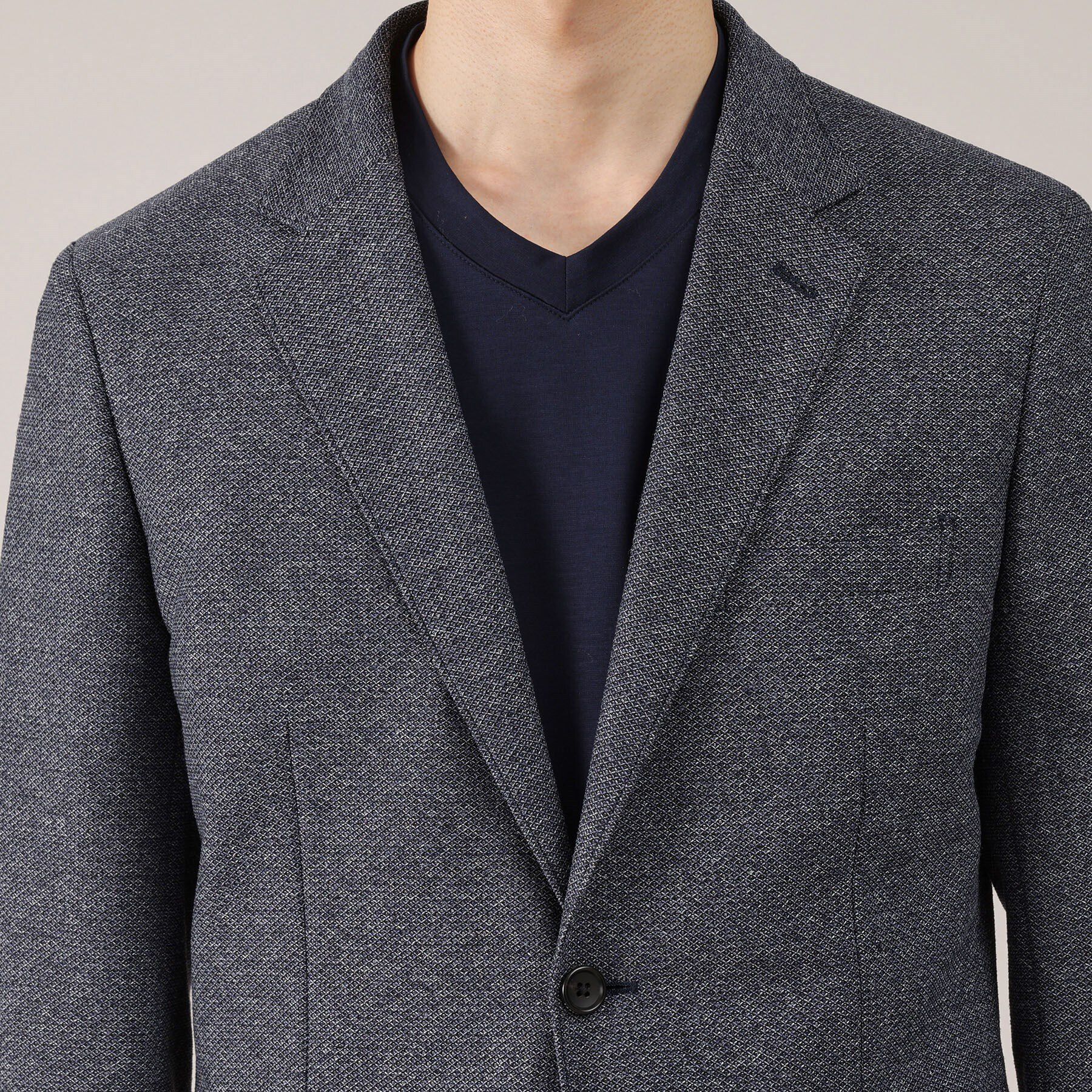 TAKEO KIKUCHI「【抗菌防臭】尾州 リネンブレンド ハニカムメッシュ ジャケット」|テーラードジャケット|