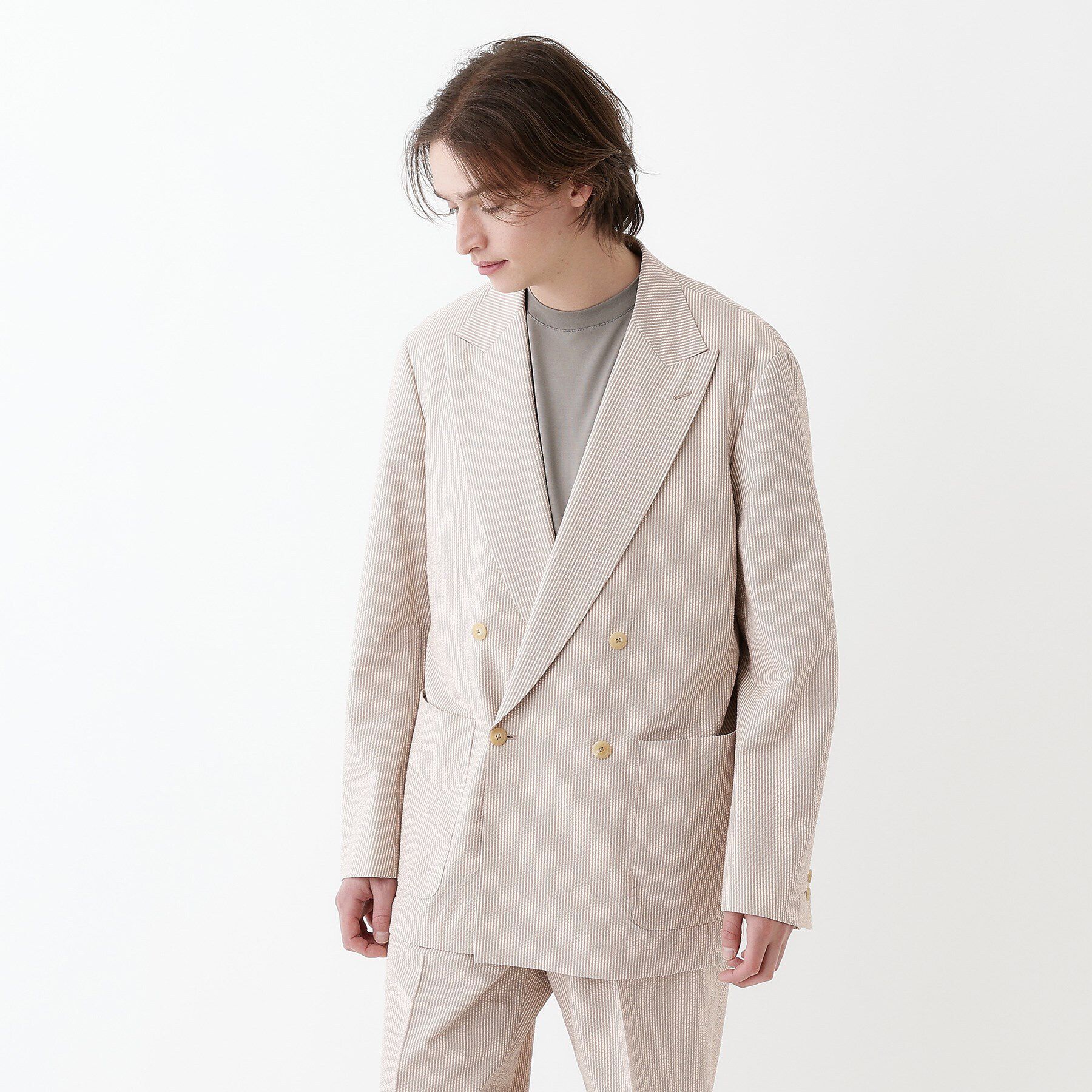 TAKEO KIKUCHI「【THE FLAGSHIP】サッカー2wayストレッチ ジャケット」|テーラードジャケット|