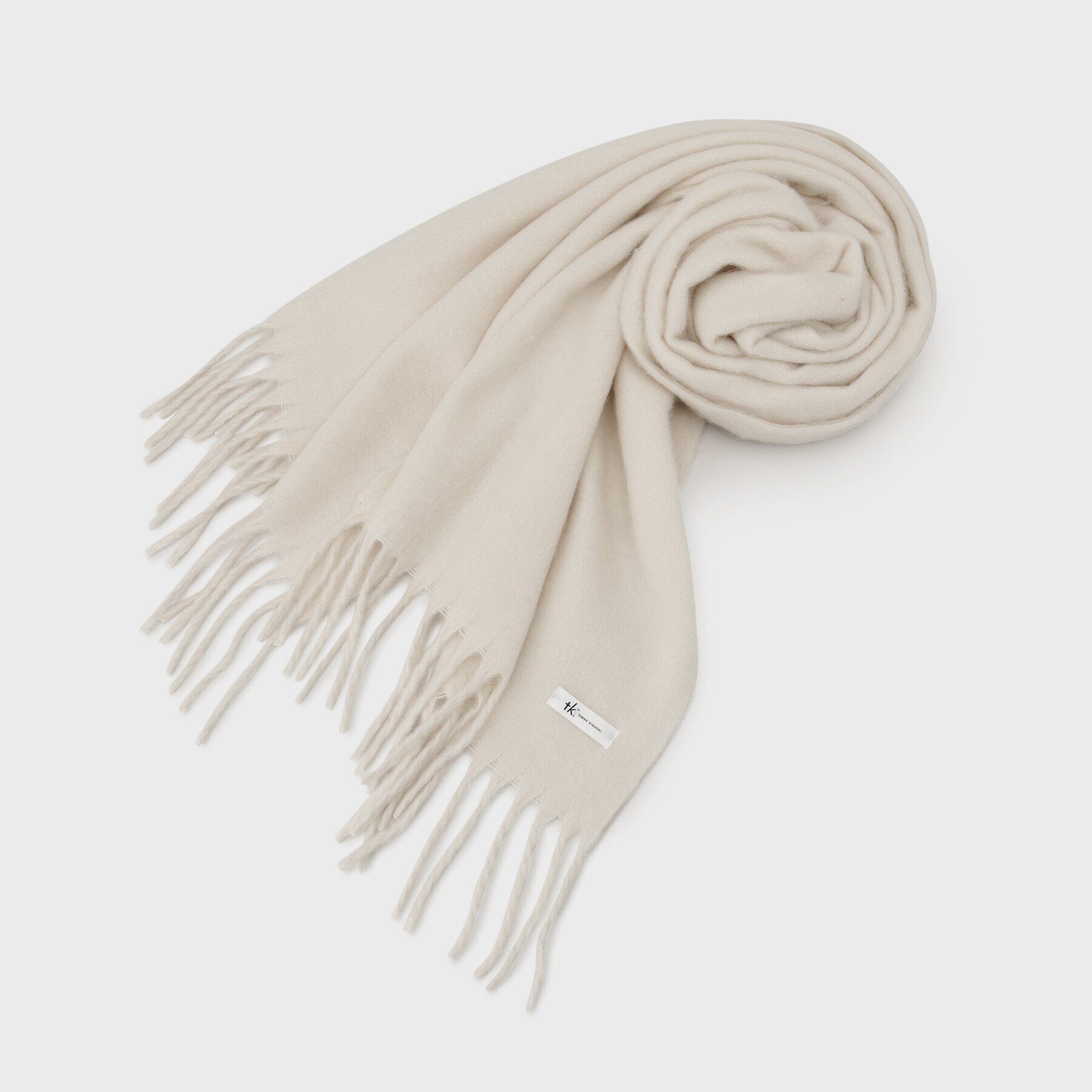 tk.TAKEO KIKUCHI「ブークレボリュームマフラー」|ストール|オフホワイト(003