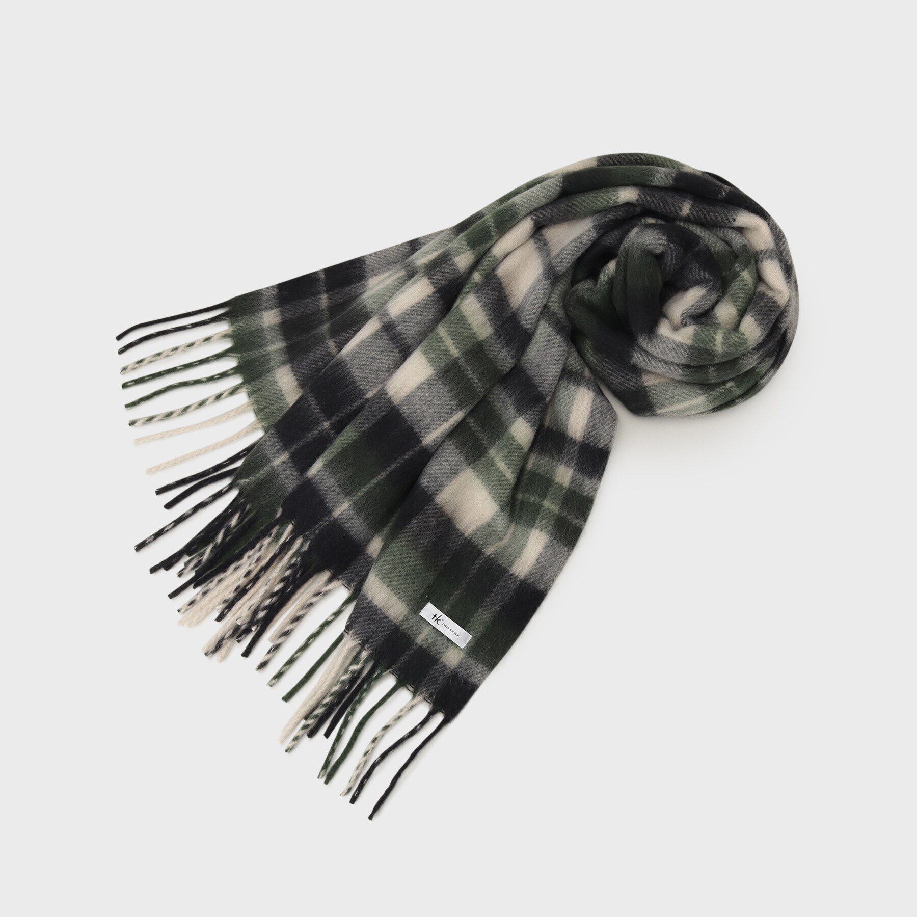 tk.TAKEO KIKUCHI「ブークレボリュームマフラー」|ストール|グリーン(123)