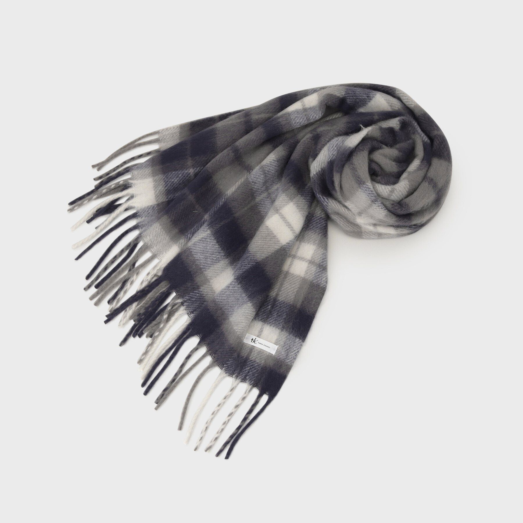 tk.TAKEO KIKUCHI「ブークレボリュームマフラー」|ストール|グレー(912)