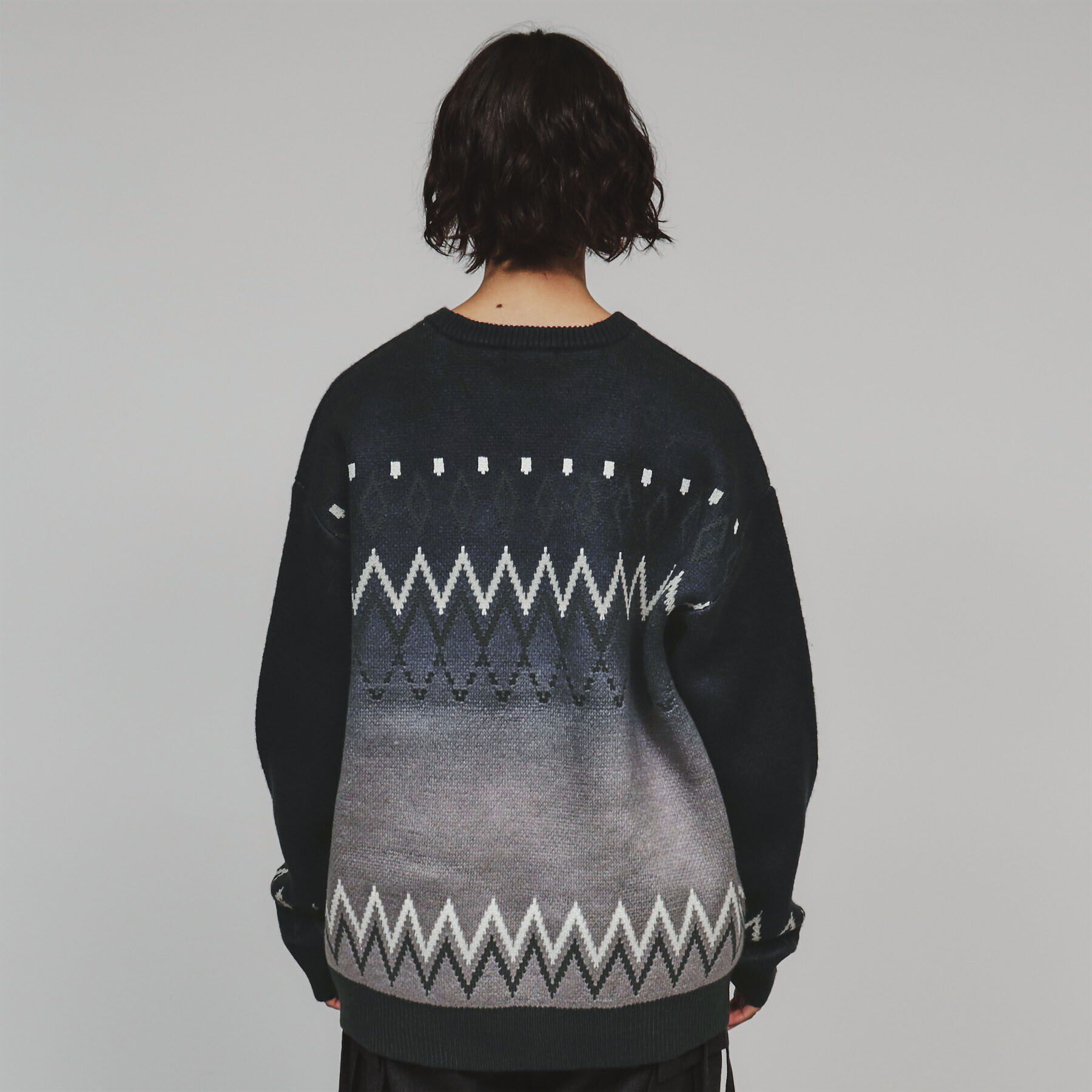 tk.TAKEO KIKUCHI「グラデダイフェアアイルニット」|ニット・セーター|