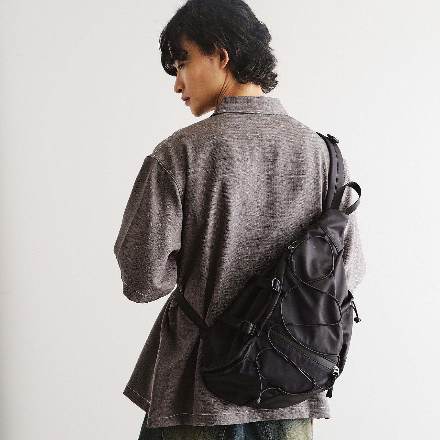 tk.TAKEO KIKUCHI「カジュアルワンショルダー」|ショルダー・メッセンジャー|ブラック(119)