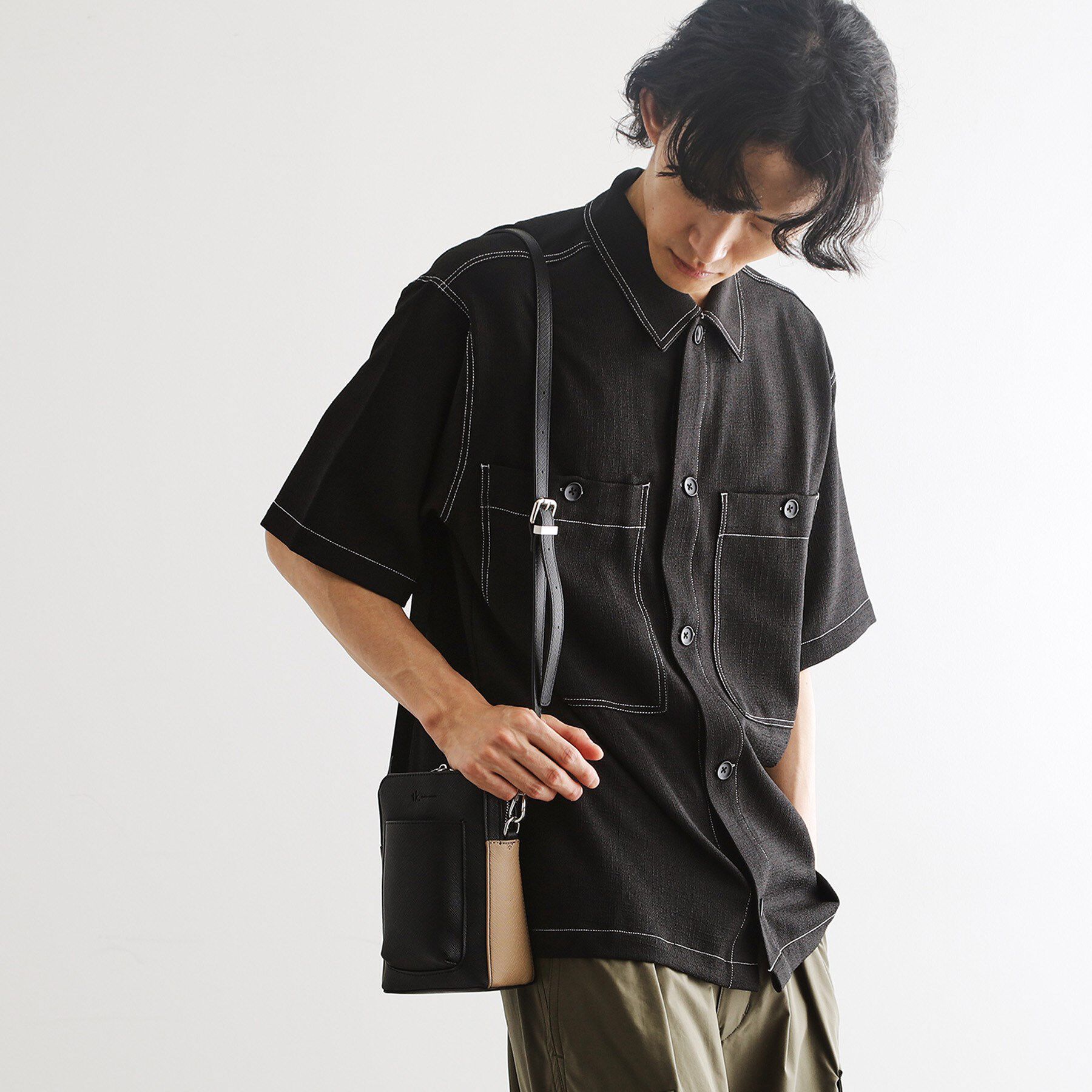 tk.TAKEO KIKUCHI「ポケットミニショルダー」|ショルダー・メッセンジャー|