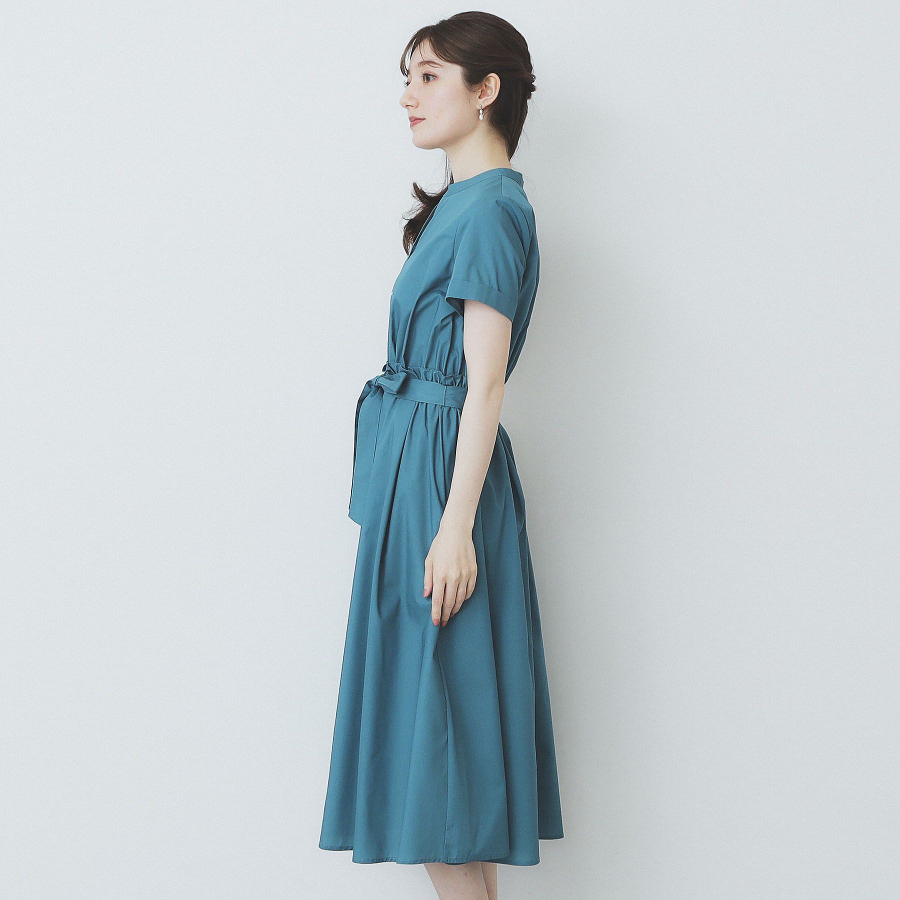 index「《andGIRL掲載》タックフレアワンピース【洗濯機洗い可/イージーアイロン】」|ワンピース|