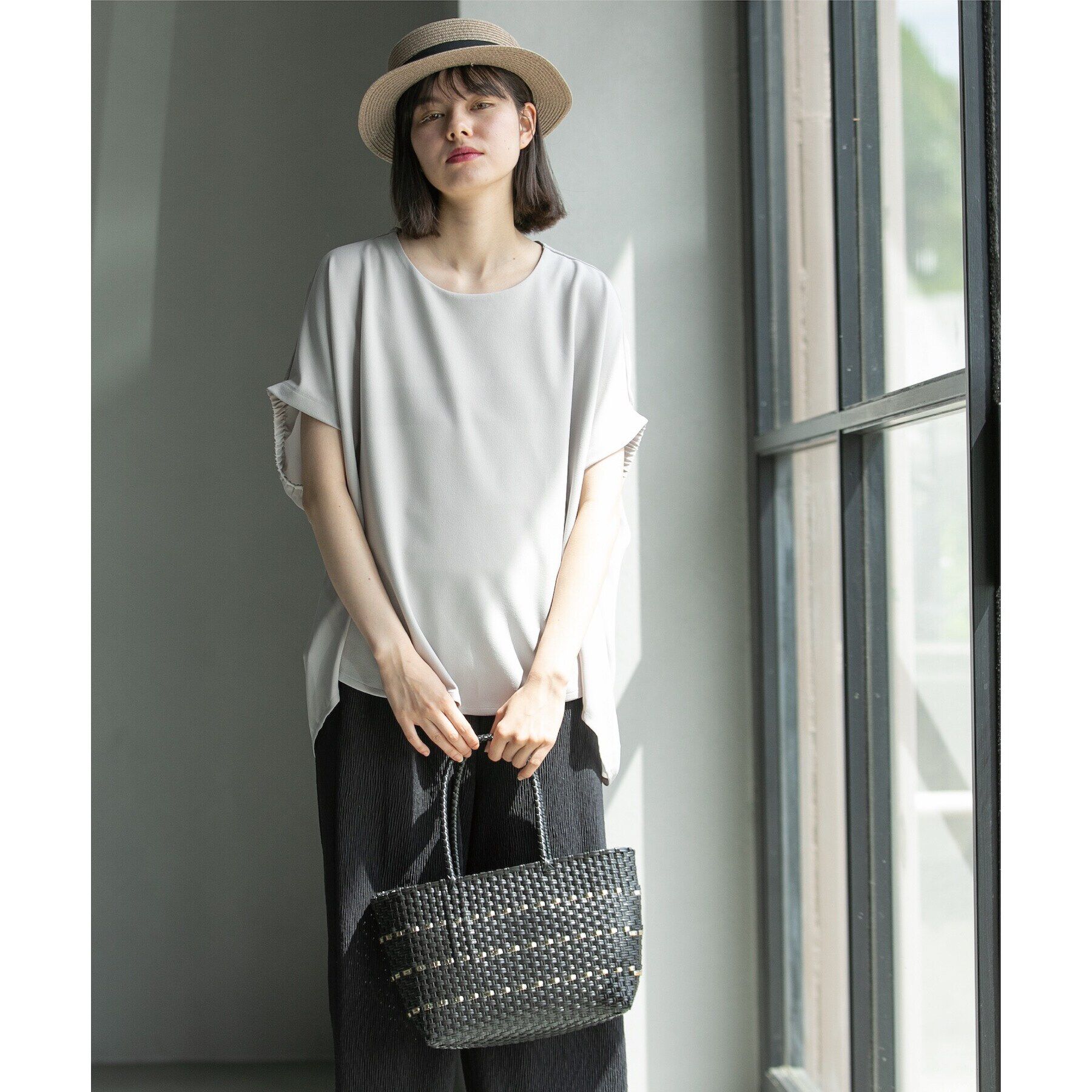 OPAQUE.CLIP「UV ドッキングドルマントップス【洗濯機洗い可】」|Tシャツ・カットソー|