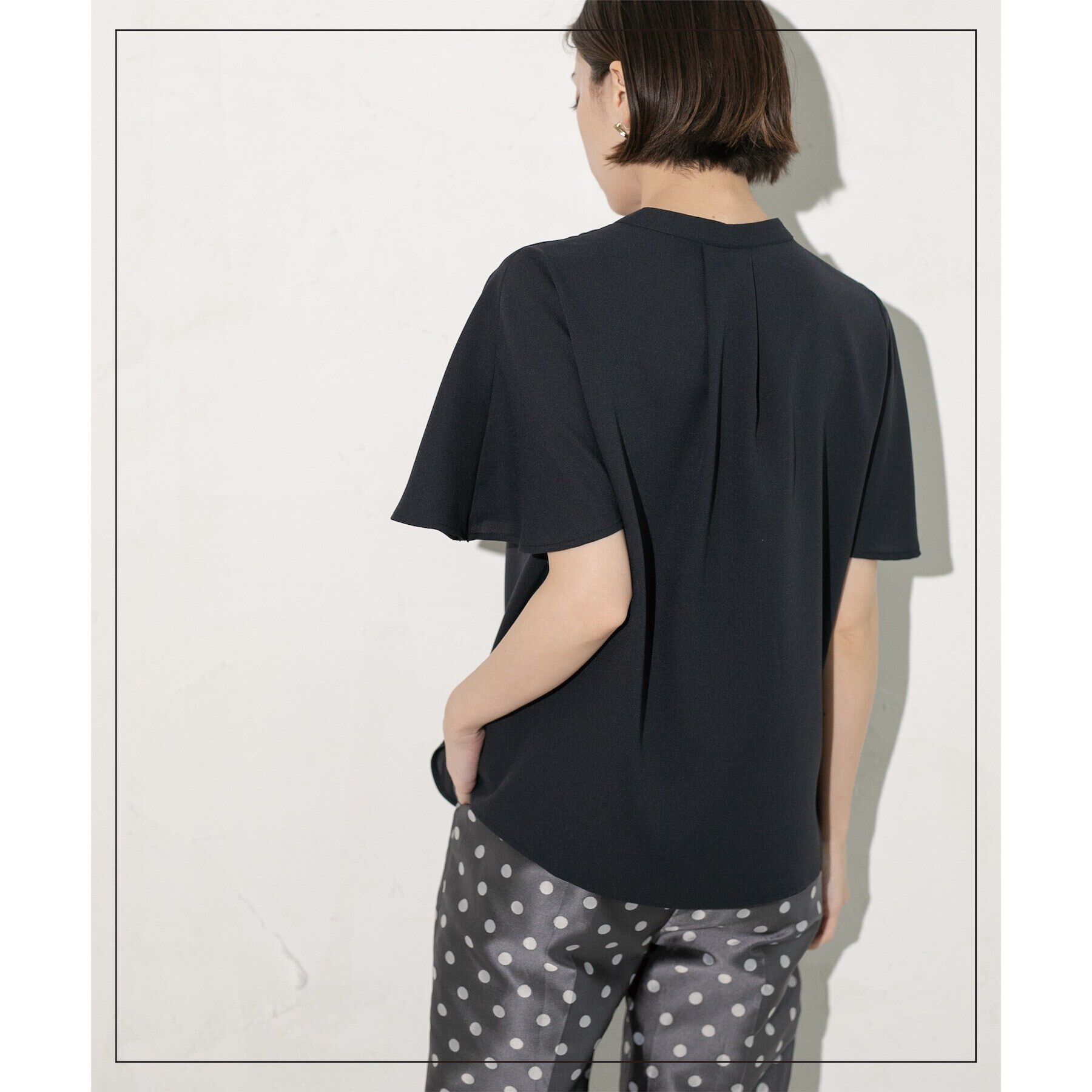 OPAQUE.CLIP「ケープ風ブラウス【洗濯機洗い可】」|シャツ・ブラウス|