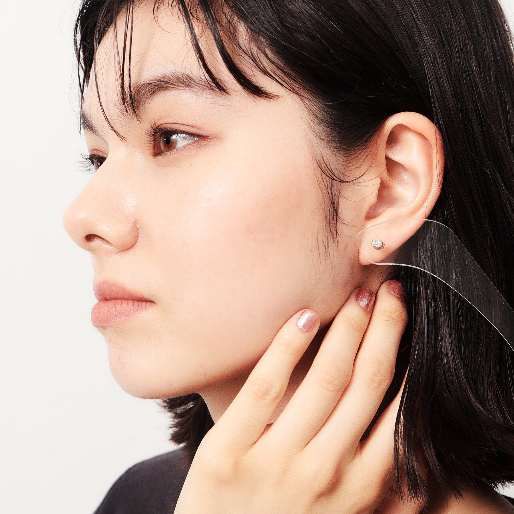 OPAQUE.CLIP「パール調&times;ビジューピアス」|ピアス|