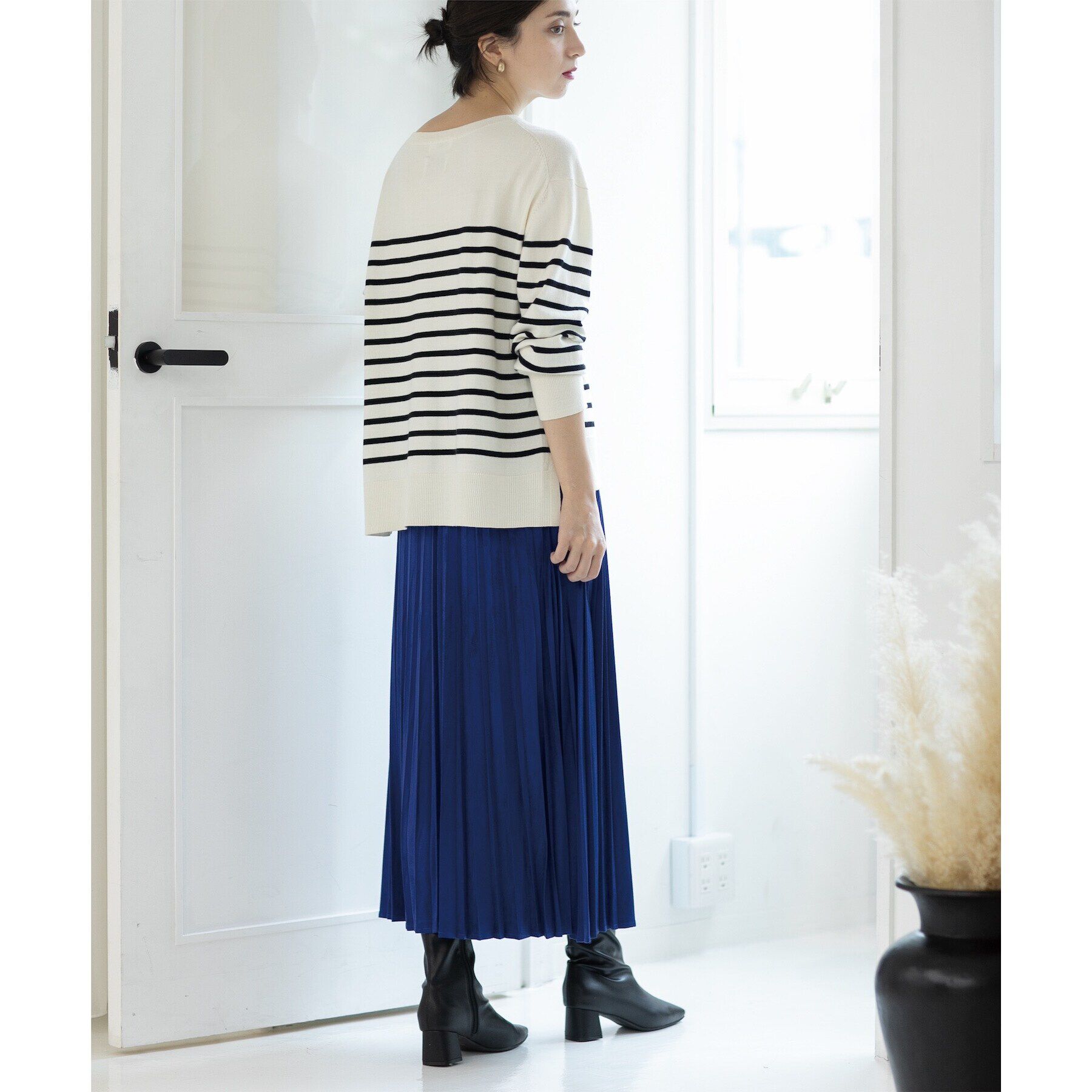 OPAQUE.CLIP「《5color/S-LLsize》フェイクスウェードイージープリーツスカート【洗濯機洗い可】」|スカート|