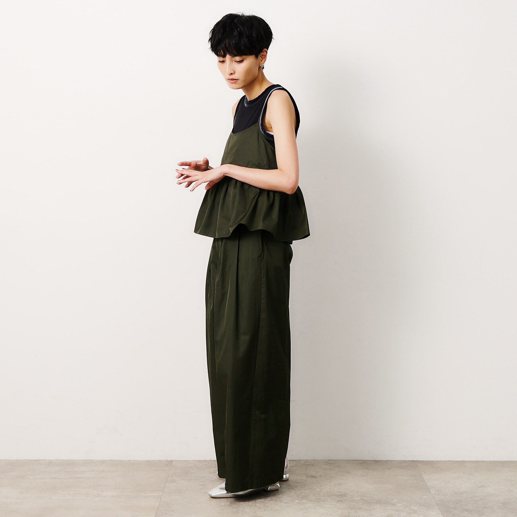 OPAQUE.CLIP「ペプラムキャミブラウス／セットアップ対応【洗濯機洗い可】」|シャツ・ブラウス|