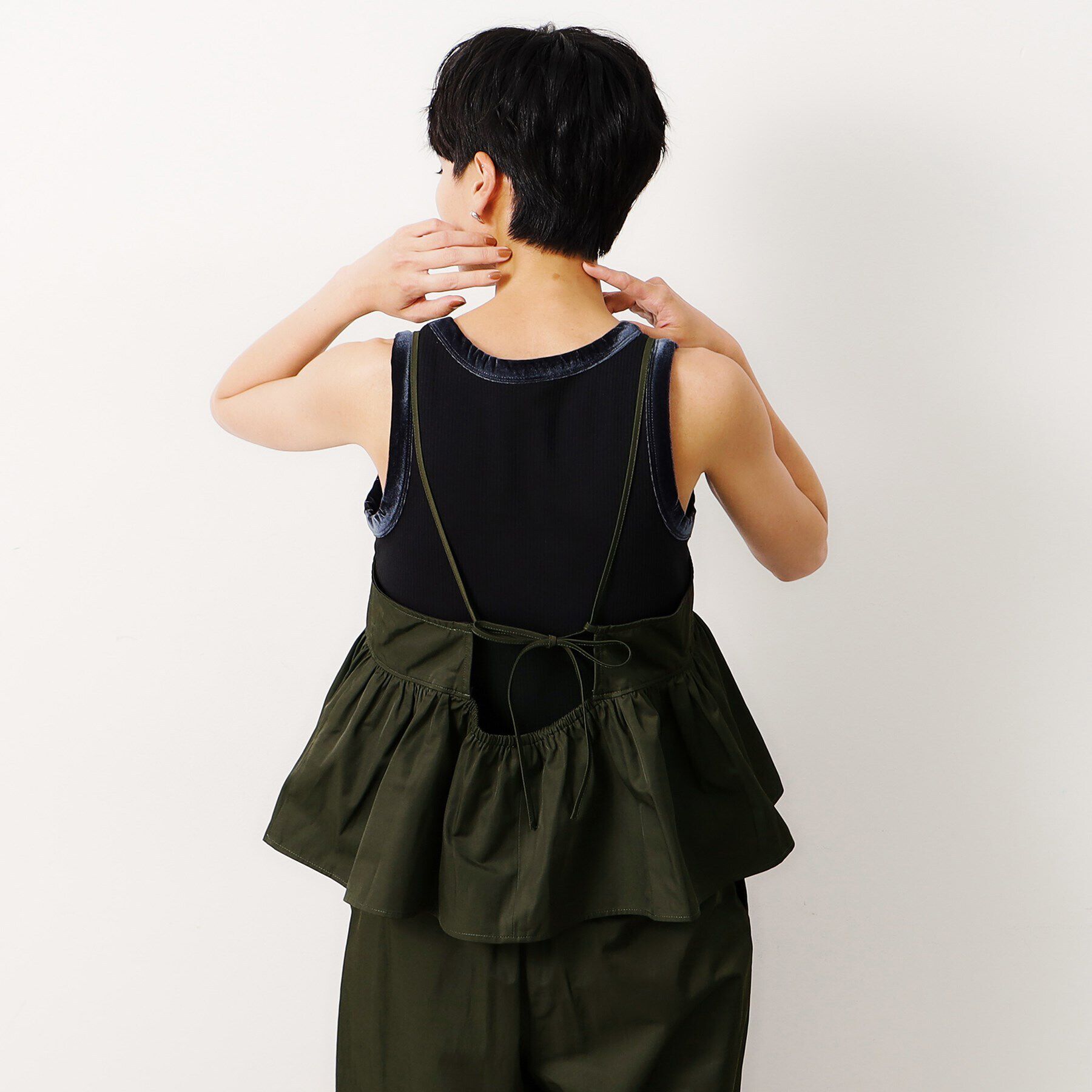 OPAQUE.CLIP「ペプラムキャミブラウス／セットアップ対応【洗濯機洗い可】」|シャツ・ブラウス|