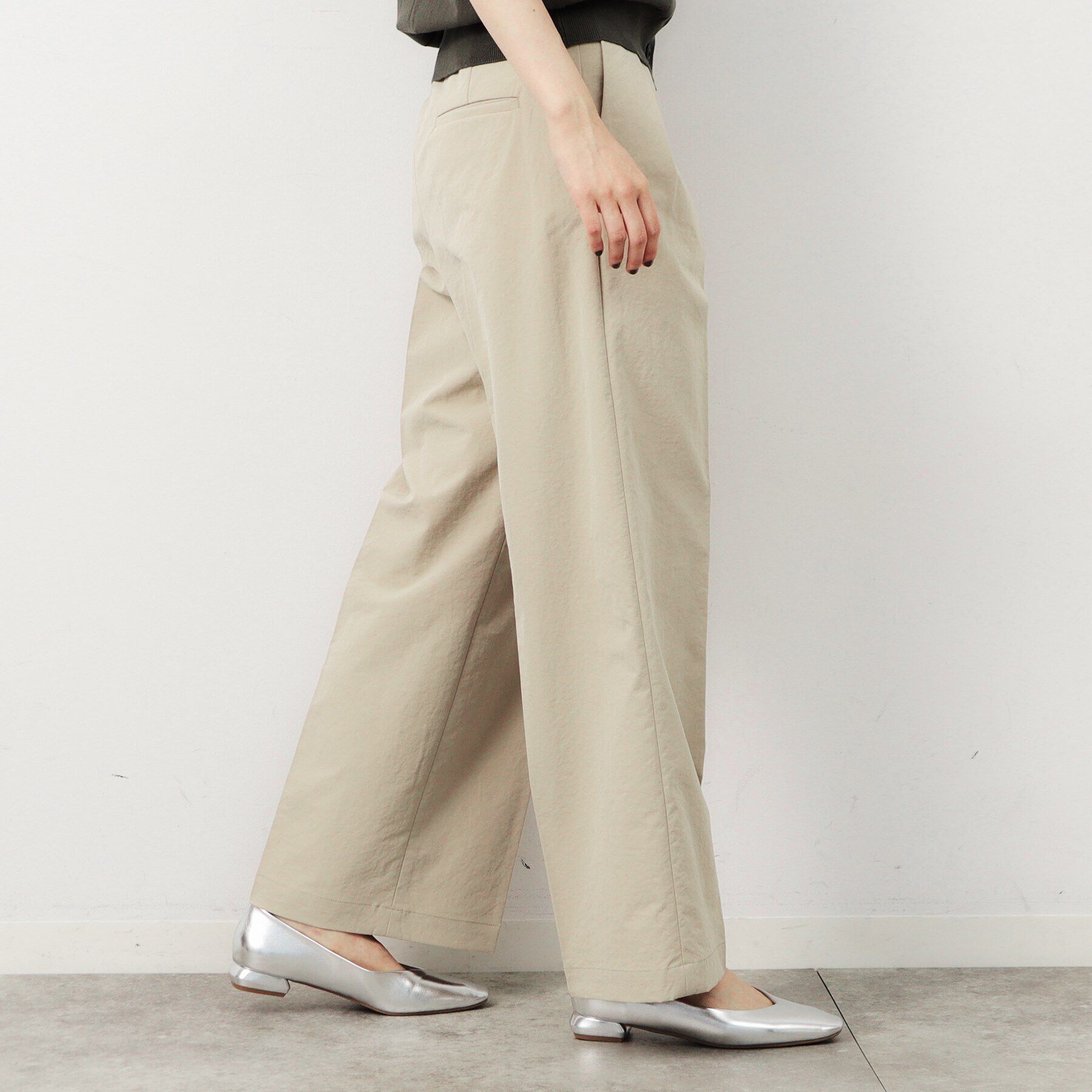 OPAQUE.CLIP「ストレッチ チノワイドパンツ【洗濯機洗い可】」|その他|