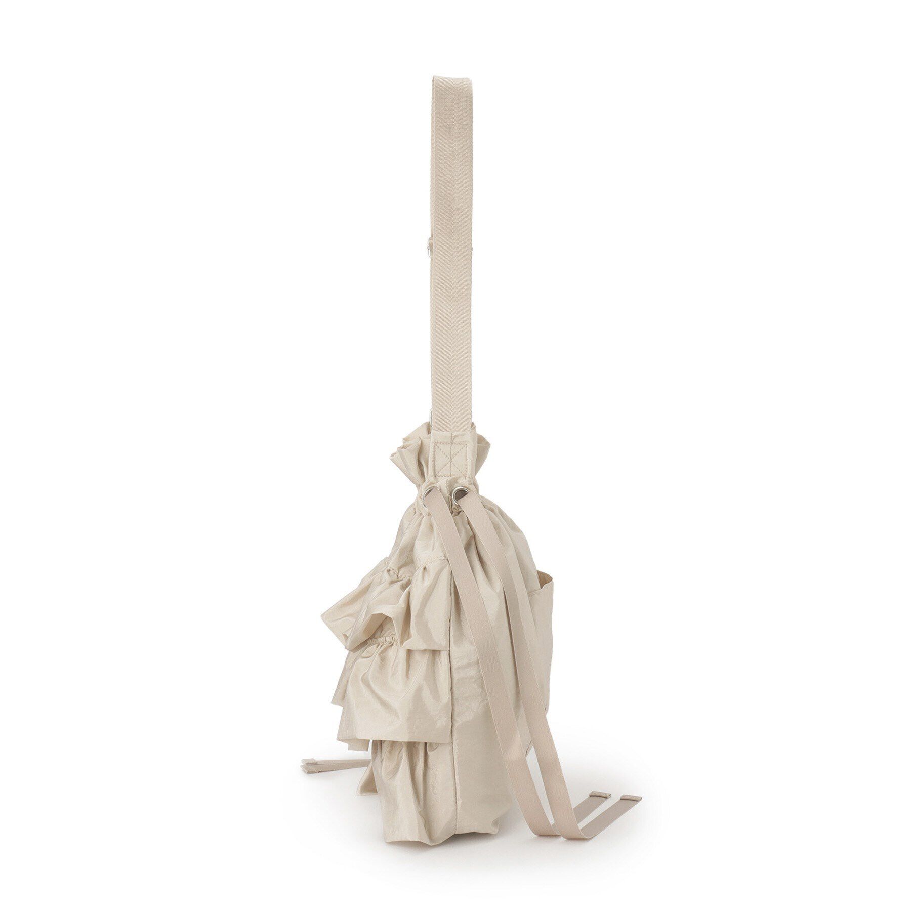 OPAQUE.CLIP「【2WAY／A4サイズ対応】ドロストリボンフリルティアードショルダーバッグ」|ショルダー・メッセンジャー|