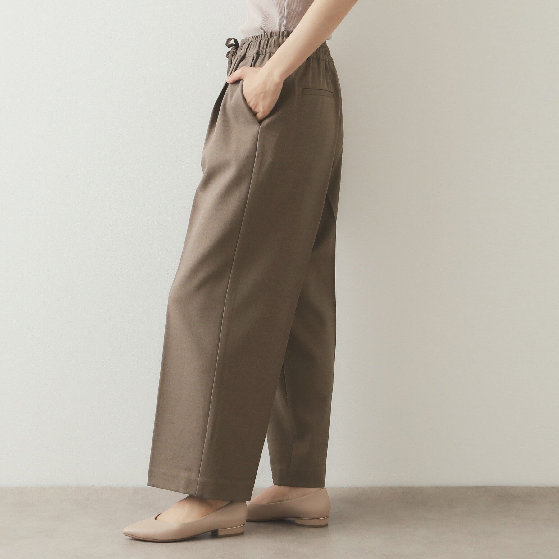 OPAQUE.CLIP「ストレッチ美脚イージーワイドパンツ【洗濯機洗い可】」|その他|