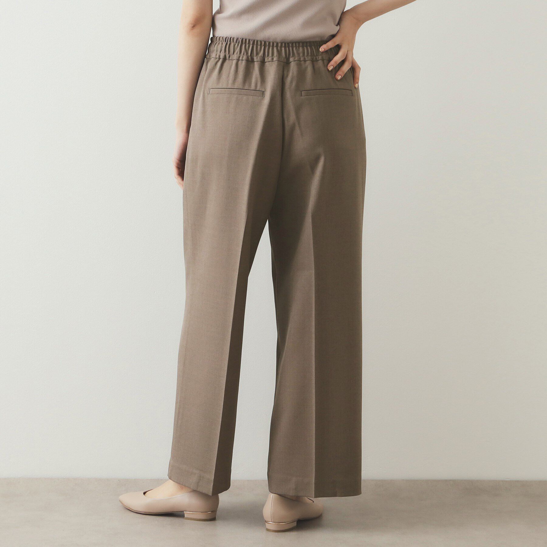 OPAQUE.CLIP「ストレッチ美脚イージーワイドパンツ【洗濯機洗い可】」|その他|