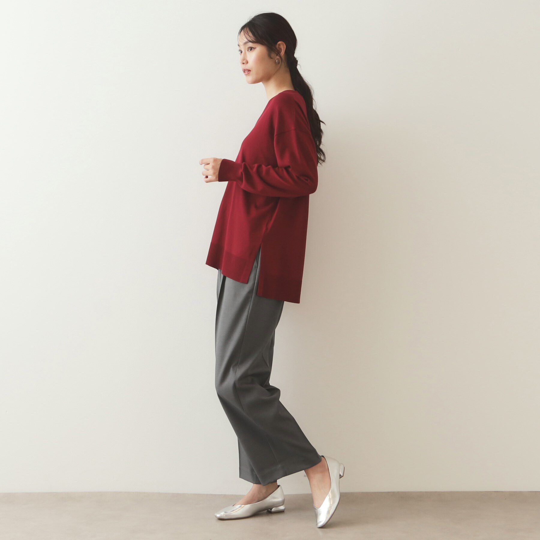 OPAQUE.CLIP「ストレッチ美脚イージーワイドパンツ【洗濯機洗い可】」|その他|