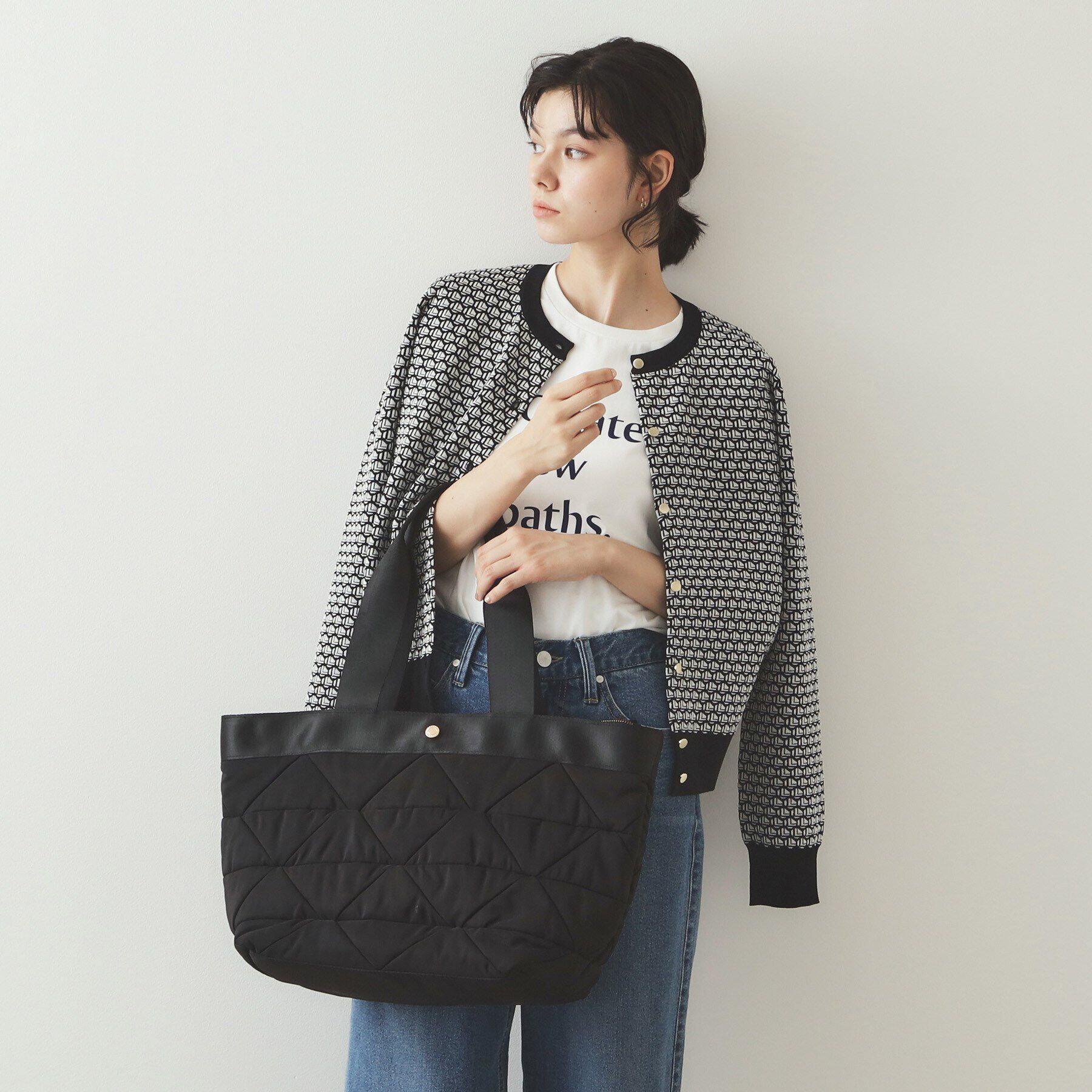 OPAQUE.CLIP「【軽量/A4サイズ対応】トライアングルビッグトートバッグ」|トートバッグ|