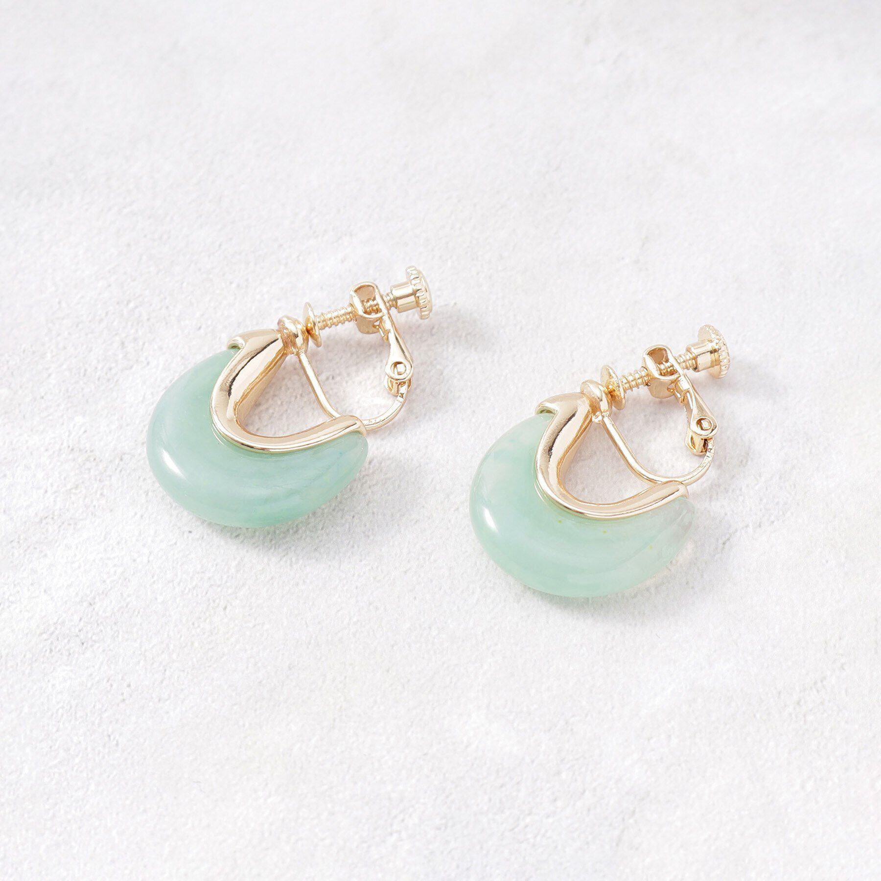 OPAQUE.CLIP「メタル&times;カラーイヤリング」|イヤリング|ブルー(091)