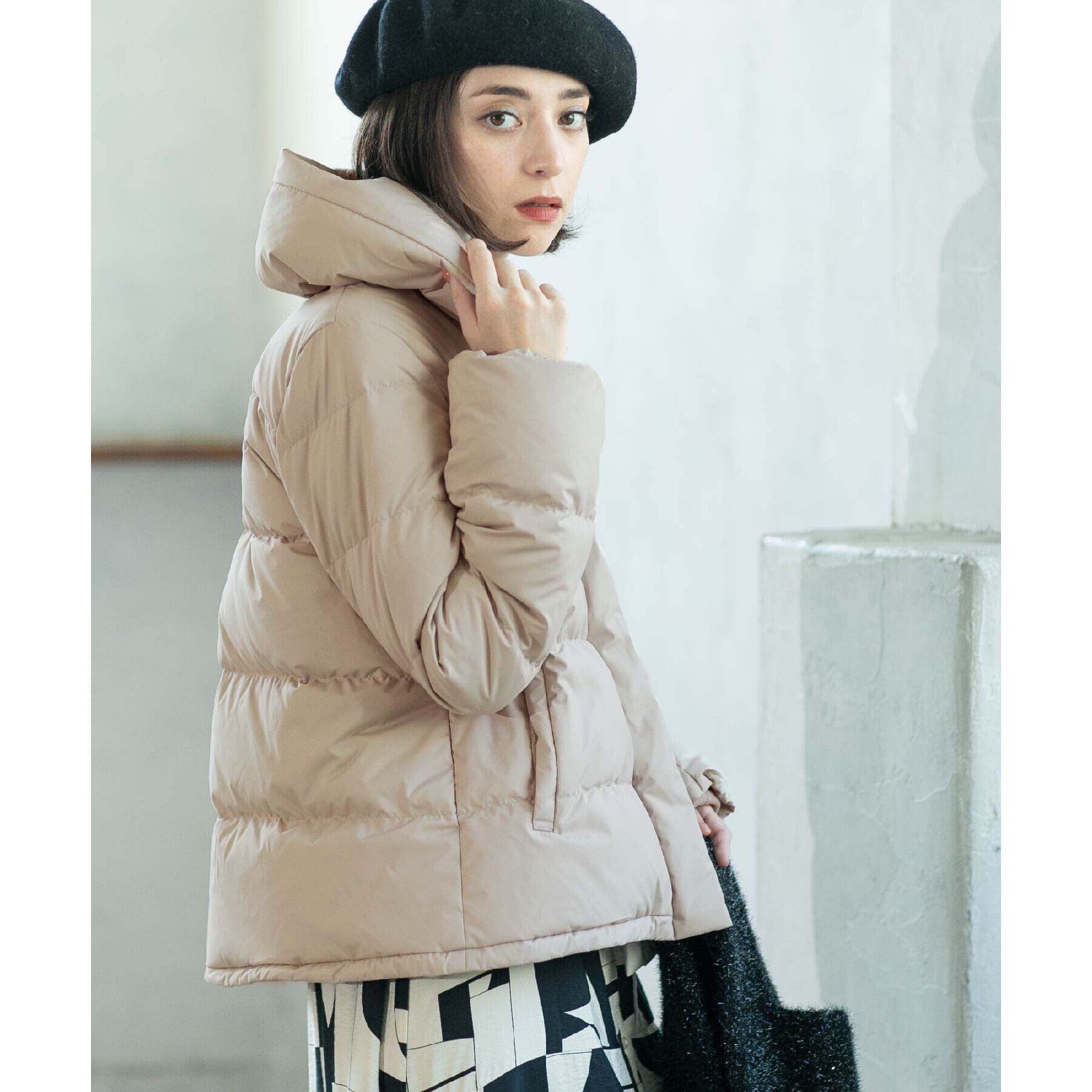 OPAQUE.CLIP「《SS-LLsize》襟取り外し可/ショートダウンジャケット【洗濯機洗い可/撥水/防風/抗菌加工】」|ダウン|