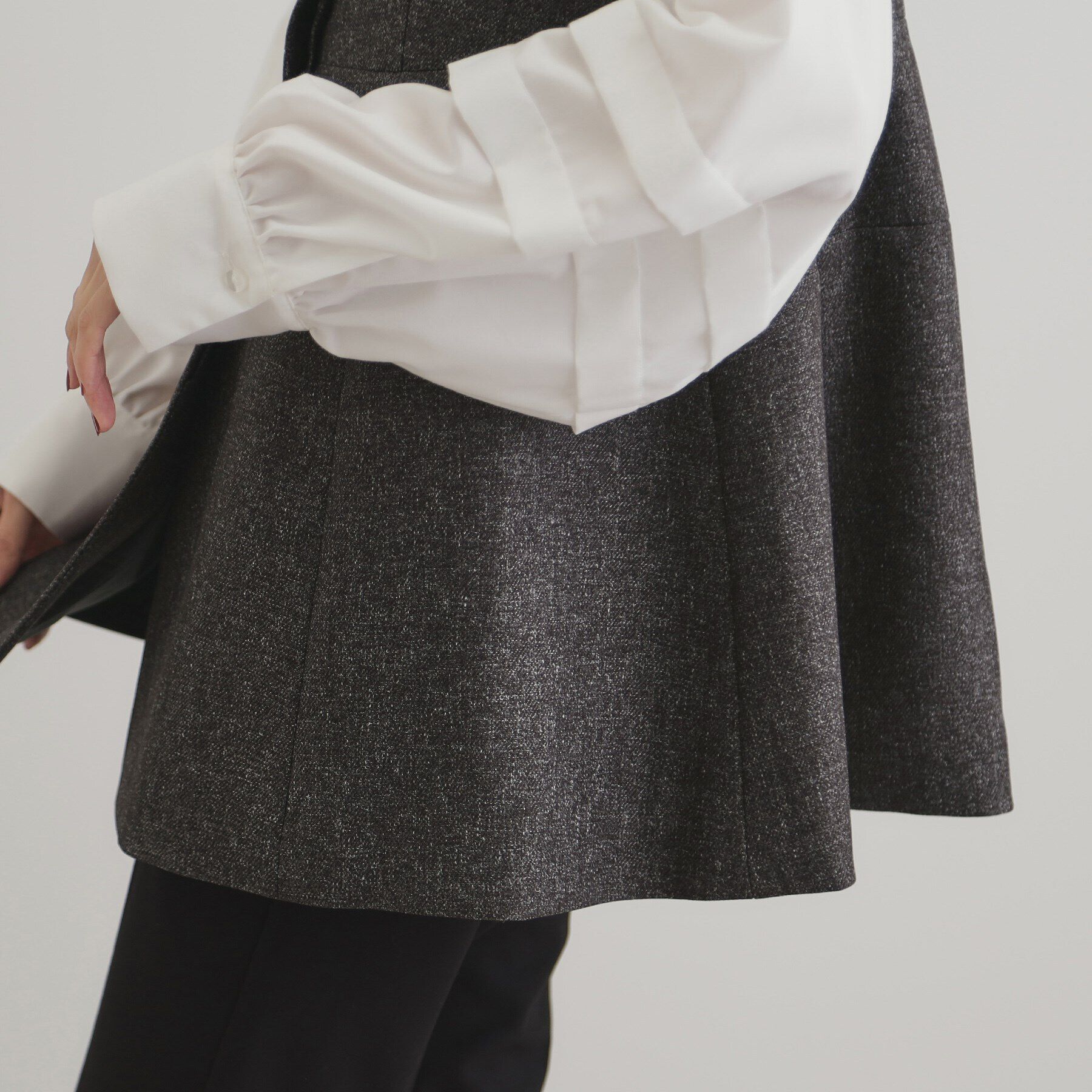 OPAQUE.CLIP「ウールライクペプラムジレ【洗濯機洗い可】」|ベスト・ジレ|