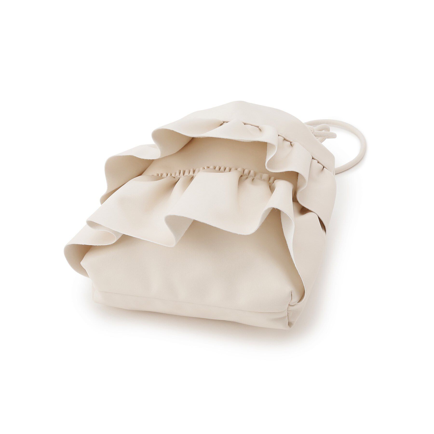 OPAQUE.CLIP「【長さ調整可能】合皮ティアードフリルミニショルダーバッグ」|ショルダー・メッセンジャー|