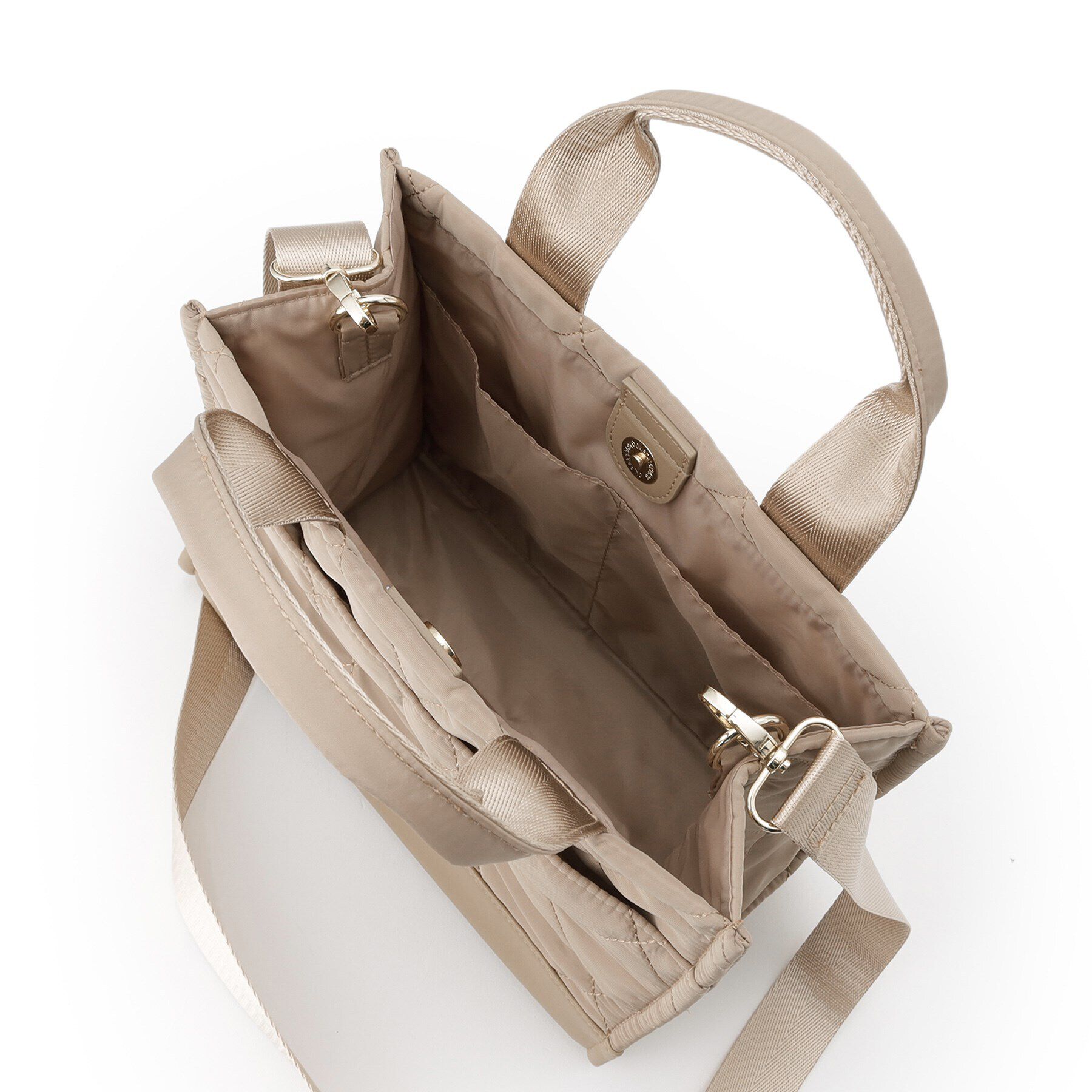 OPAQUE.CLIP「【2WAY】ダイヤキルティングスクエアミドルショルダーバッグ」|トートバッグ|