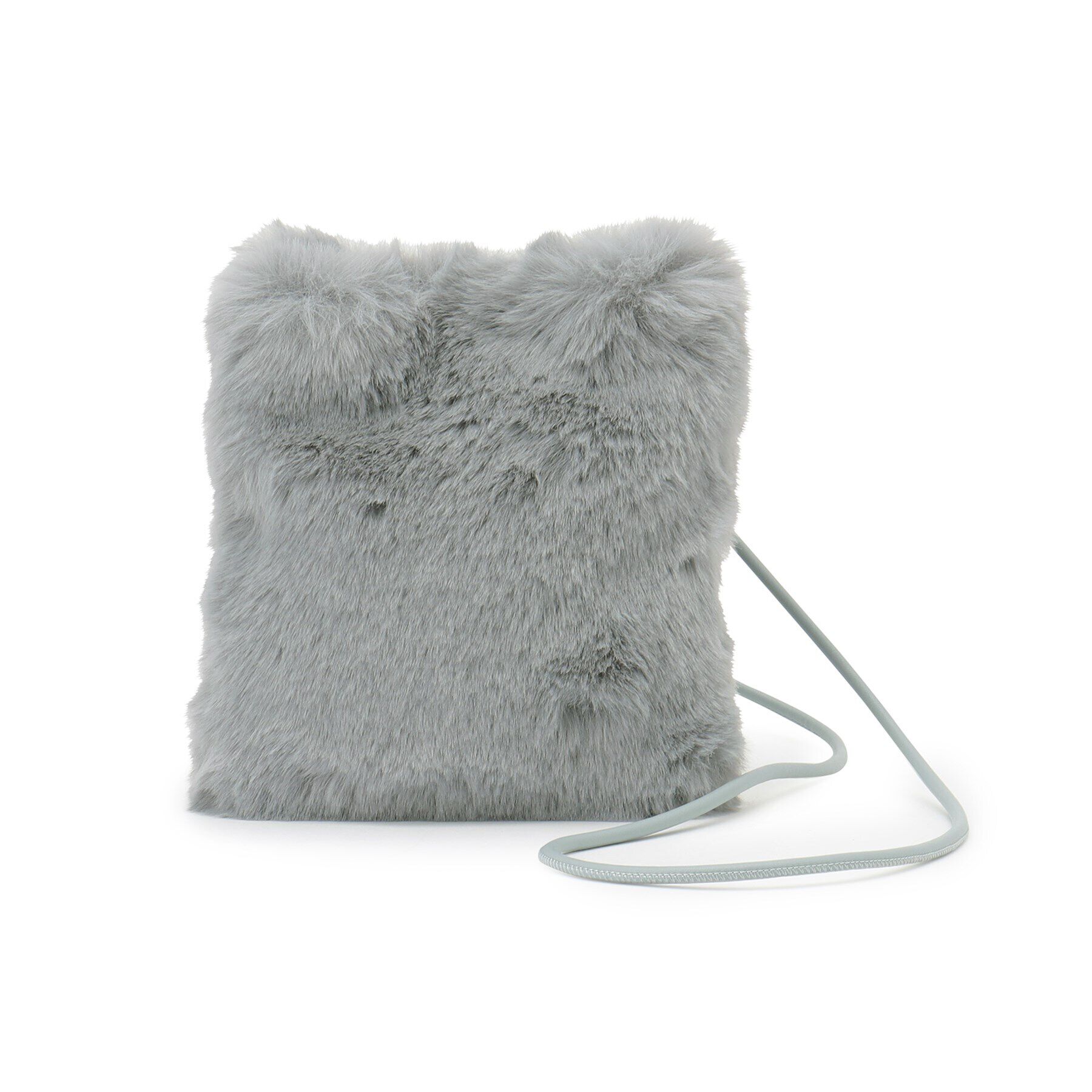 OPAQUE.CLIP「フェイクファースクエアミニポシェット」|ショルダー・メッセンジャー|