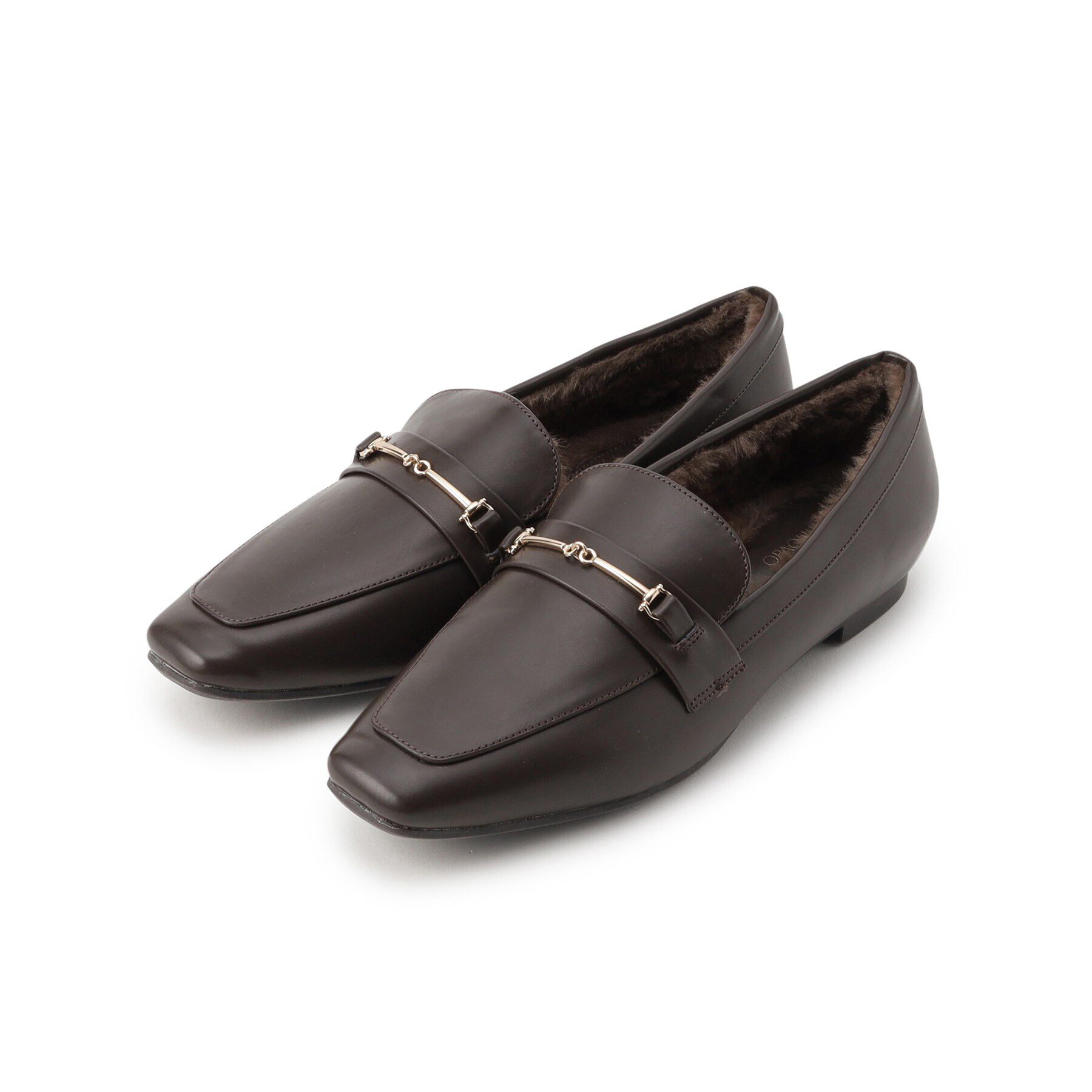 OPAQUE.CLIP「ビット付きフェイクファーローファー」|その他|