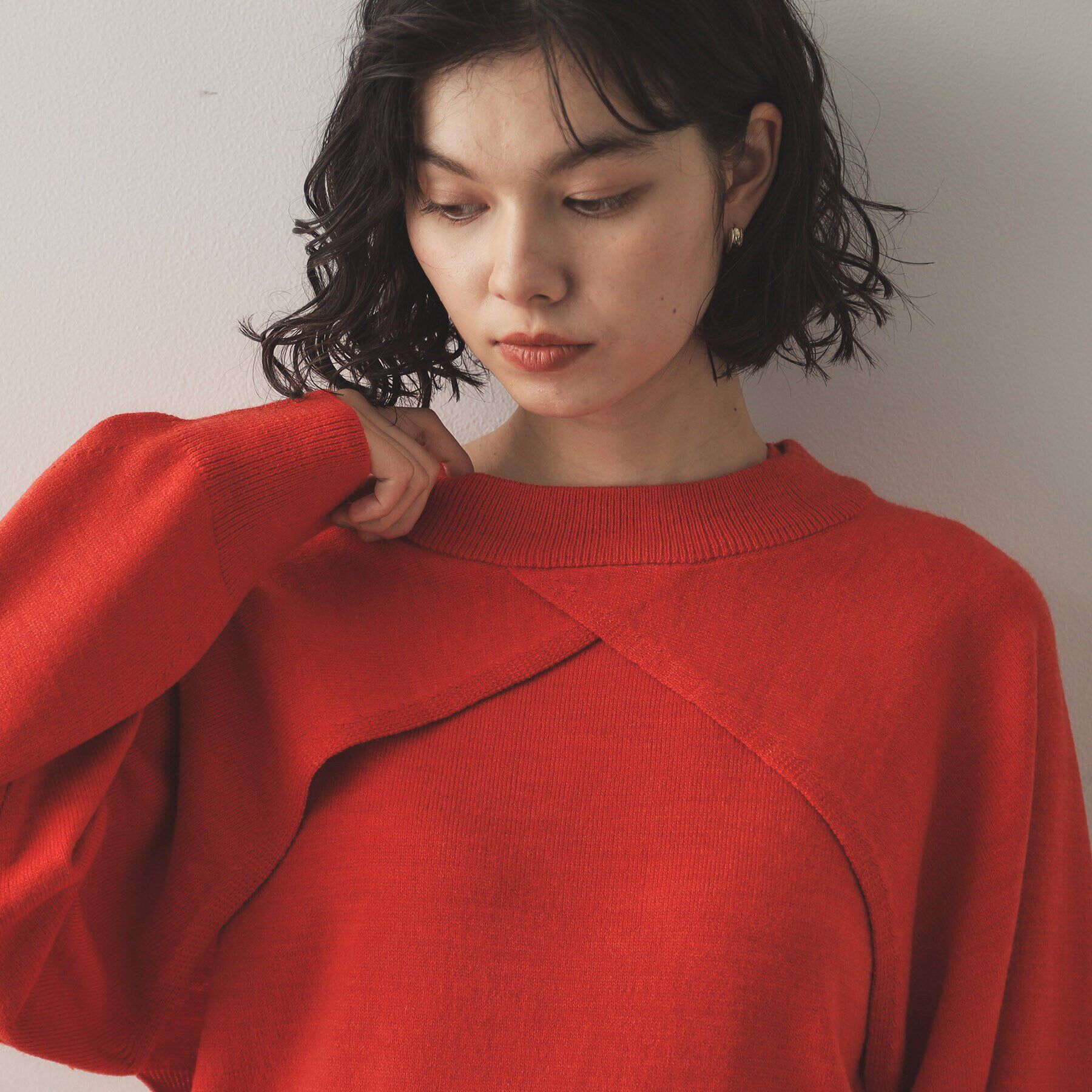 OPAQUE.CLIP「《ツインセット》ボレロ&times;ノースリーブニット【洗濯機洗い可】」|ニット・セーター|