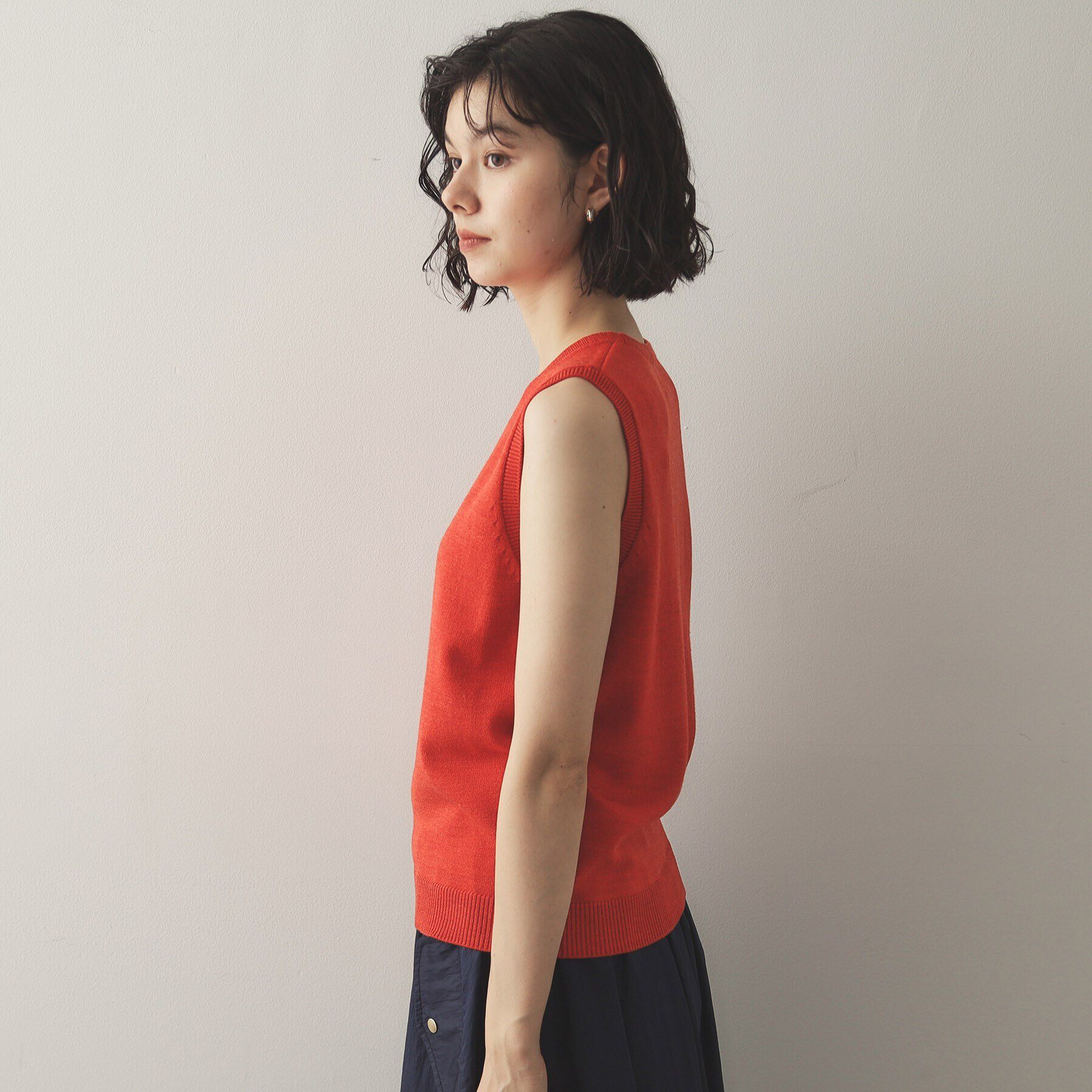 OPAQUE.CLIP「《ツインセット》ボレロ&times;ノースリーブニット【洗濯機洗い可】」|ニット・セーター|