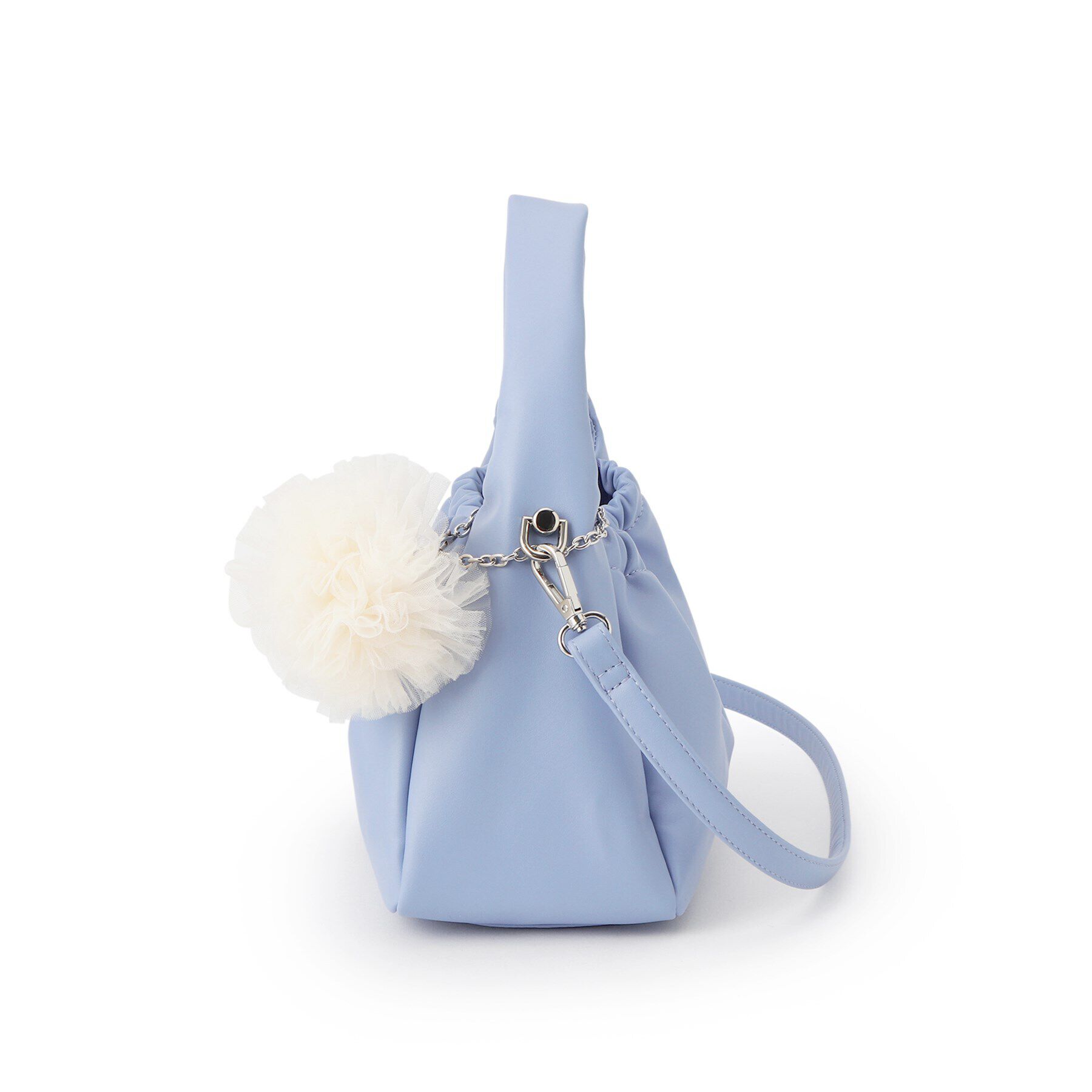 OPAQUE.CLIP「【2WAY】チュールチャーム付きミニショルダーバッグ」|ショルダー・メッセンジャー|