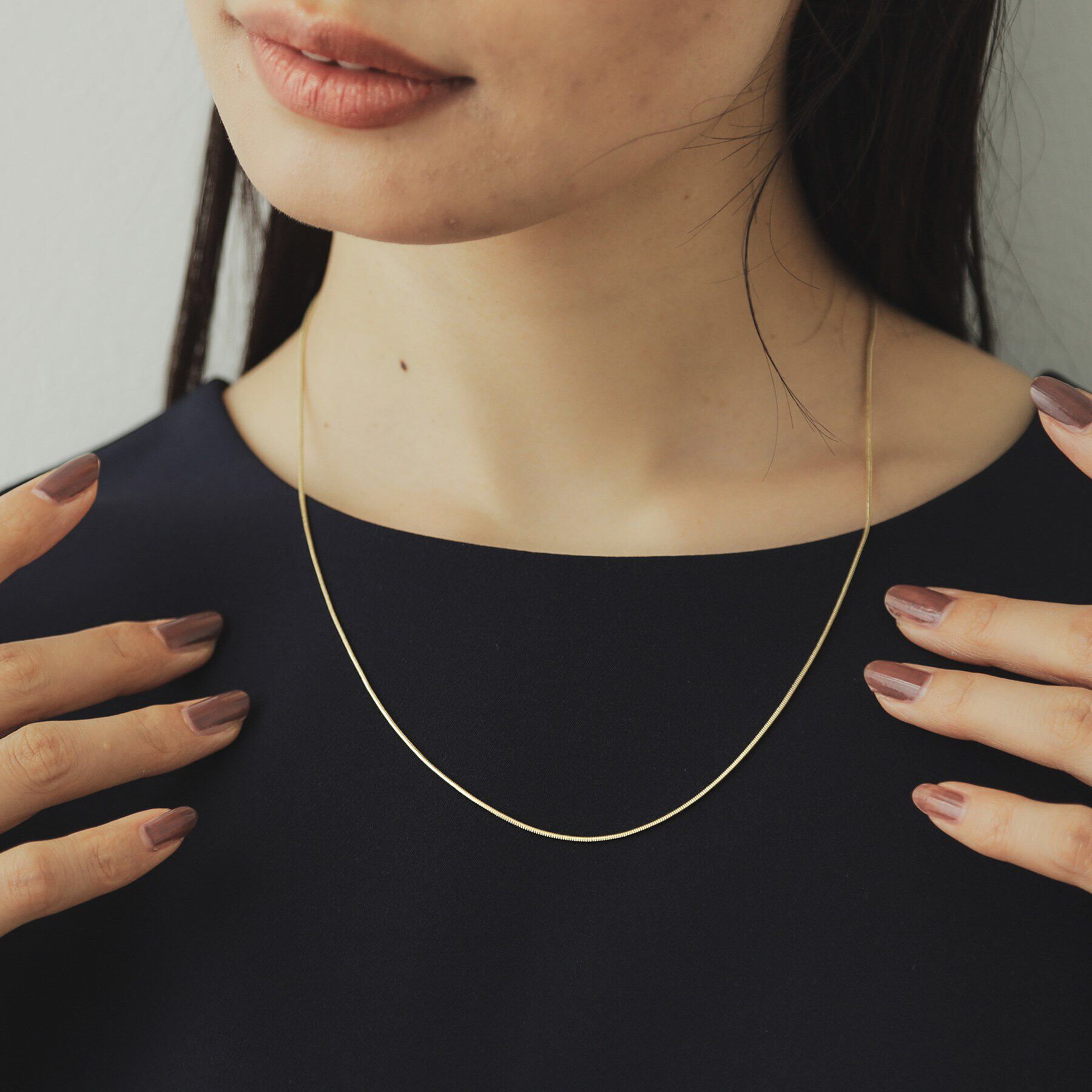 OPAQUE.CLIP「メタルスライドネックレス」|ネックレス|