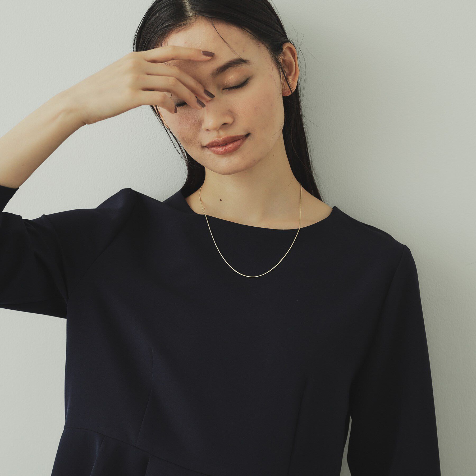 OPAQUE.CLIP「メタルスライドネックレス」|ネックレス|