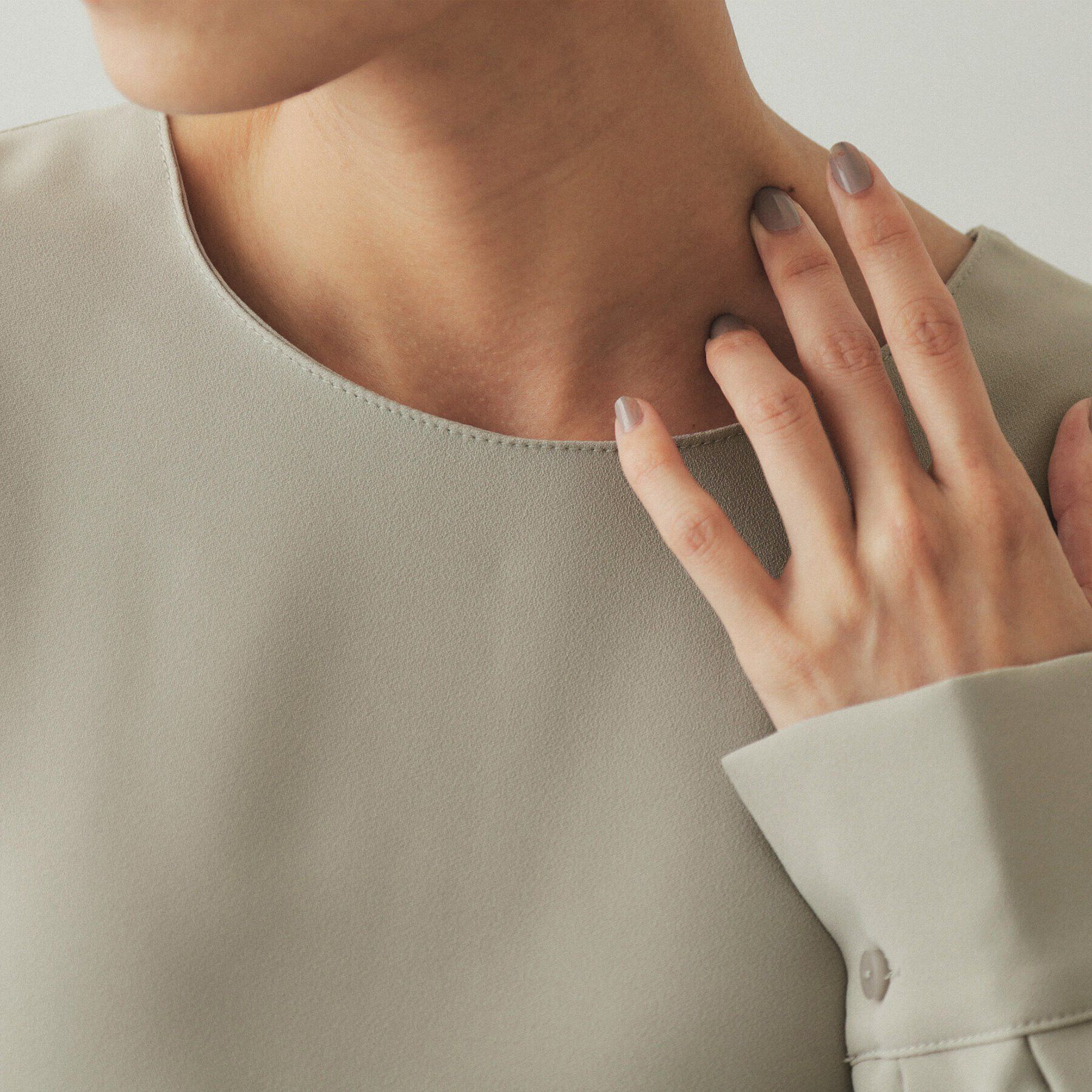 OPAQUE.CLIP「チュールドッキング ペプラムブラウス【洗濯機洗い可】」|シャツ・ブラウス|