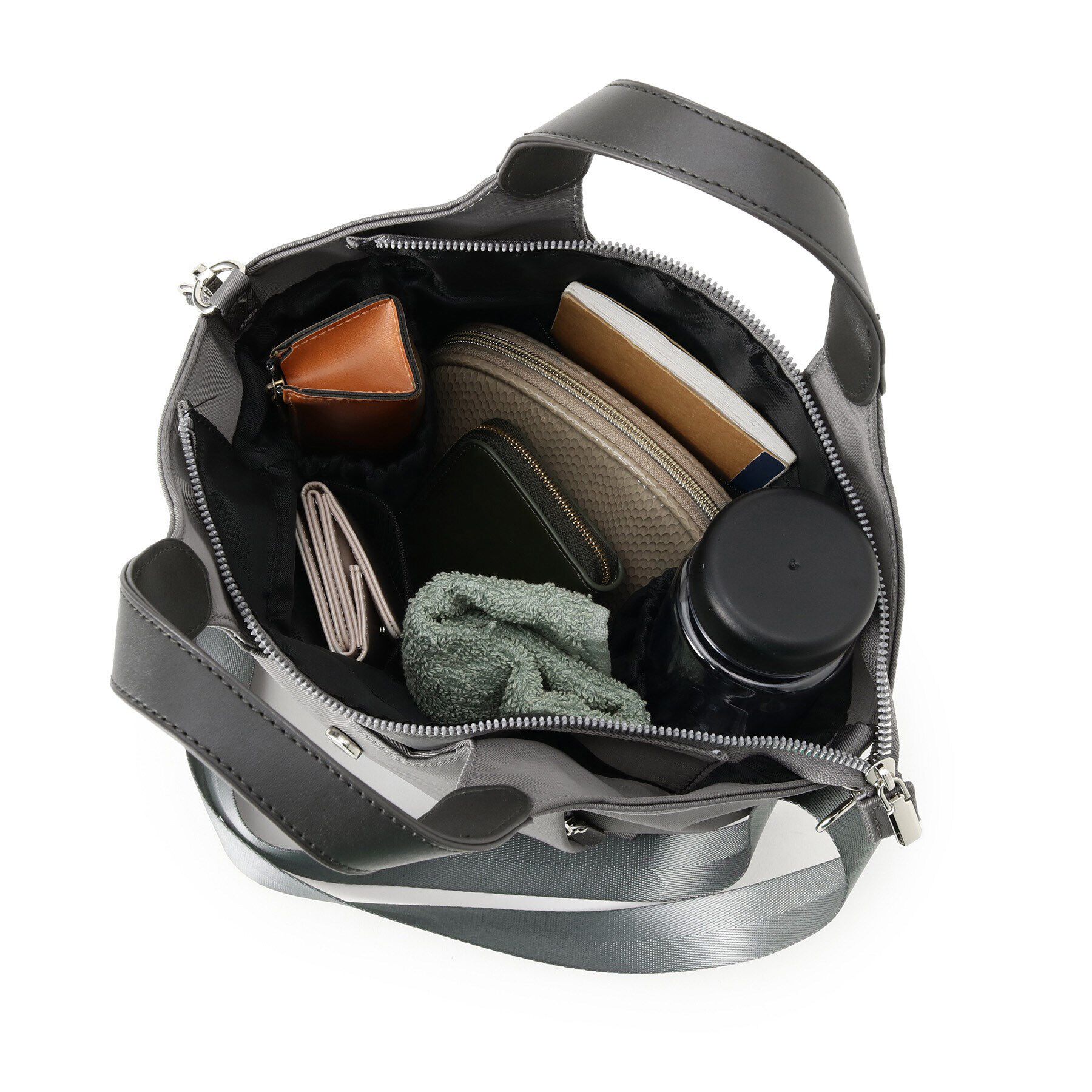 OPAQUE.CLIP「【撥水加工／マルチポケット／2WAY】カジュアルミドルトートバッグ」|トートバッグ|