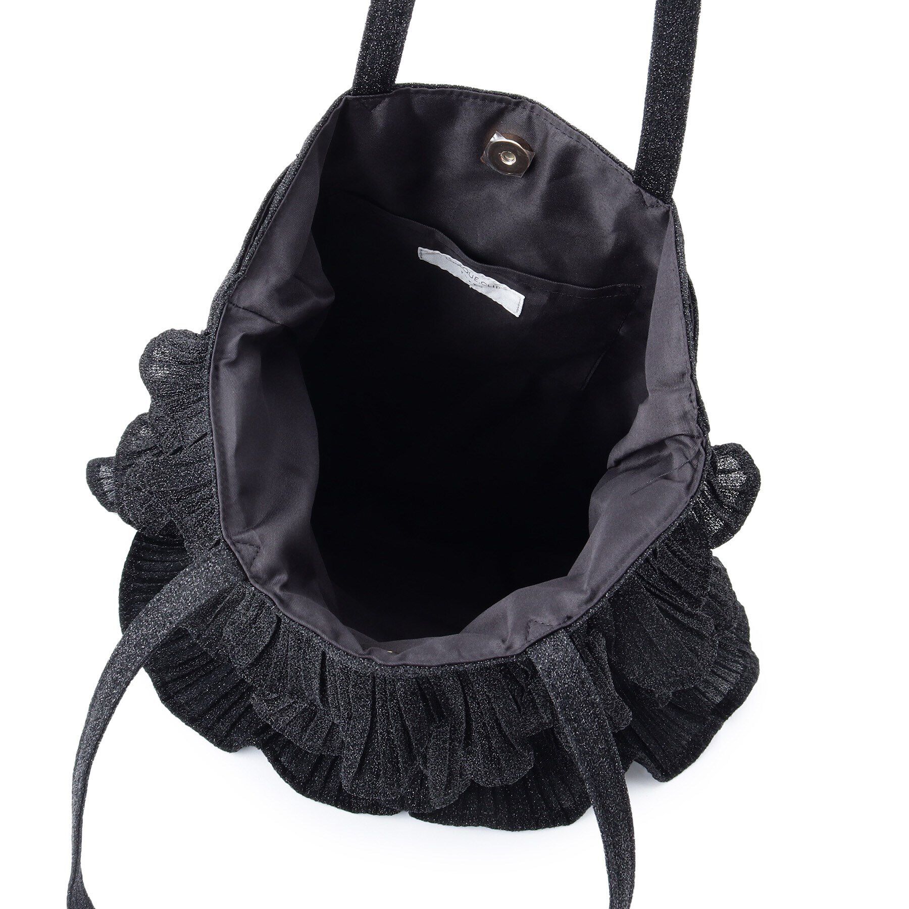 OPAQUE.CLIP「ティアードフリルラメトートバッグ」|トートバッグ|