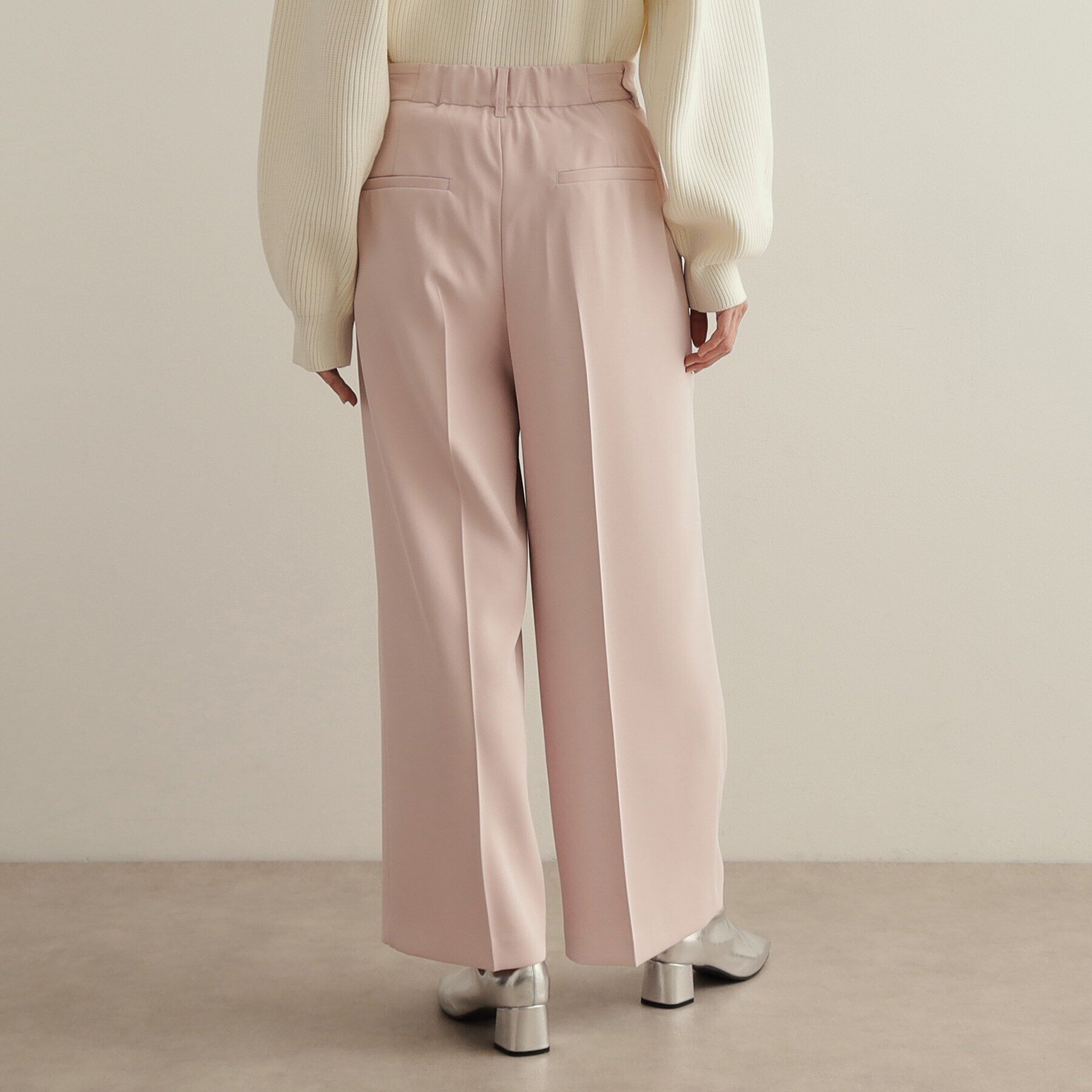 OPAQUE.CLIP「タックワイドカラーパンツ【洗濯機洗い可】」|その他|