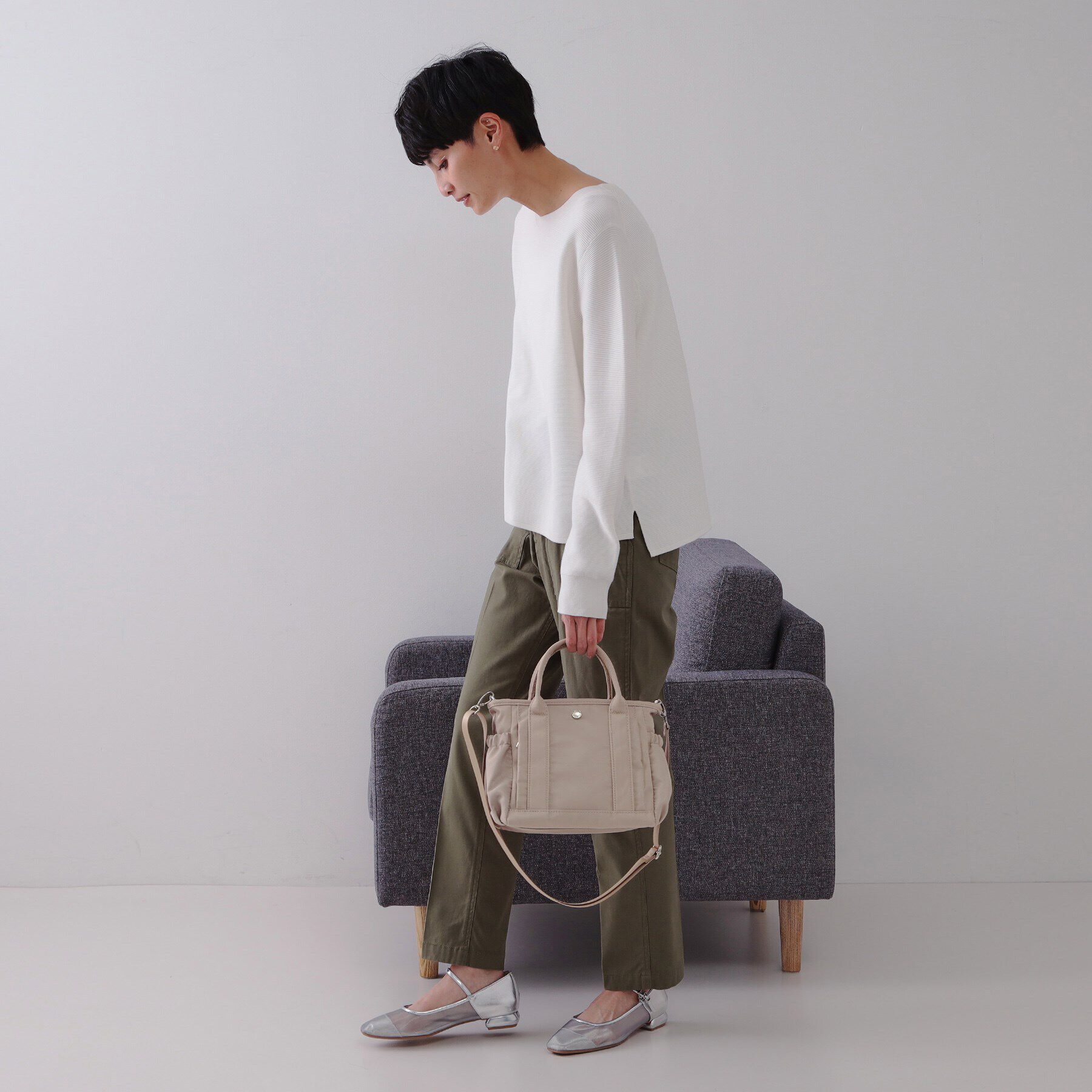 OPAQUE.CLIP「【軽量／撥水加工／2WAY】マルチポケットミニトートバッグ」|トートバッグ|