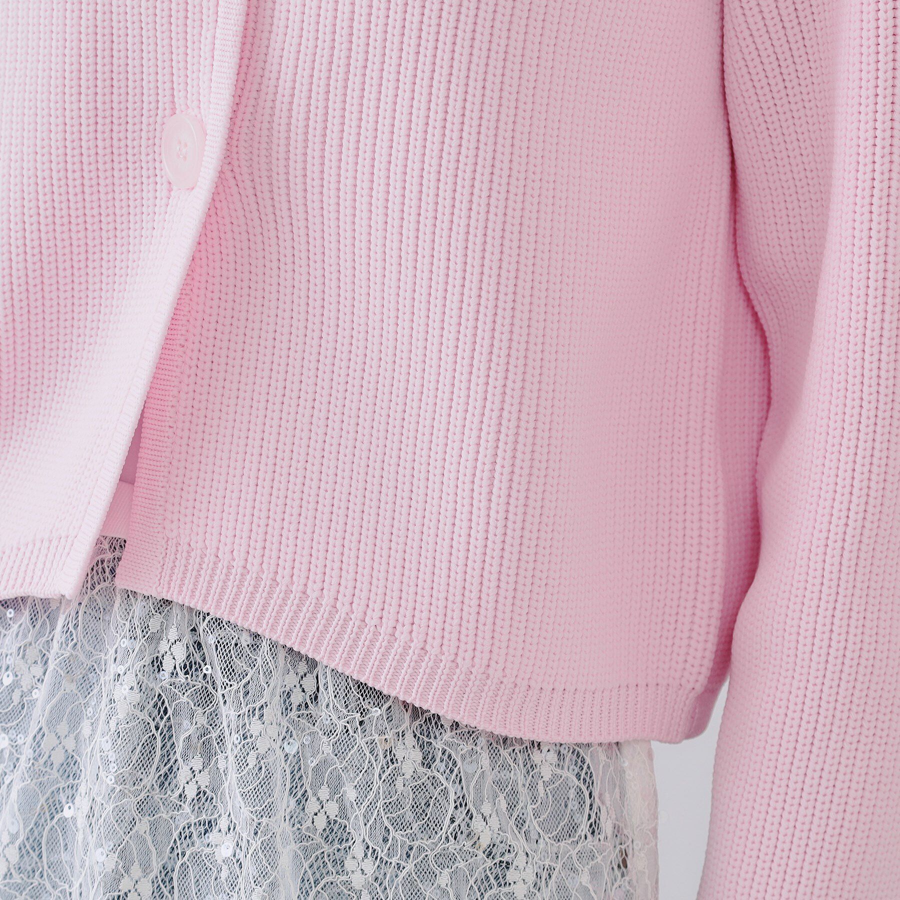 OPAQUE.CLIP「ショートニットカーディガン【洗濯機洗い可/抗ピル】」|カーディガン|