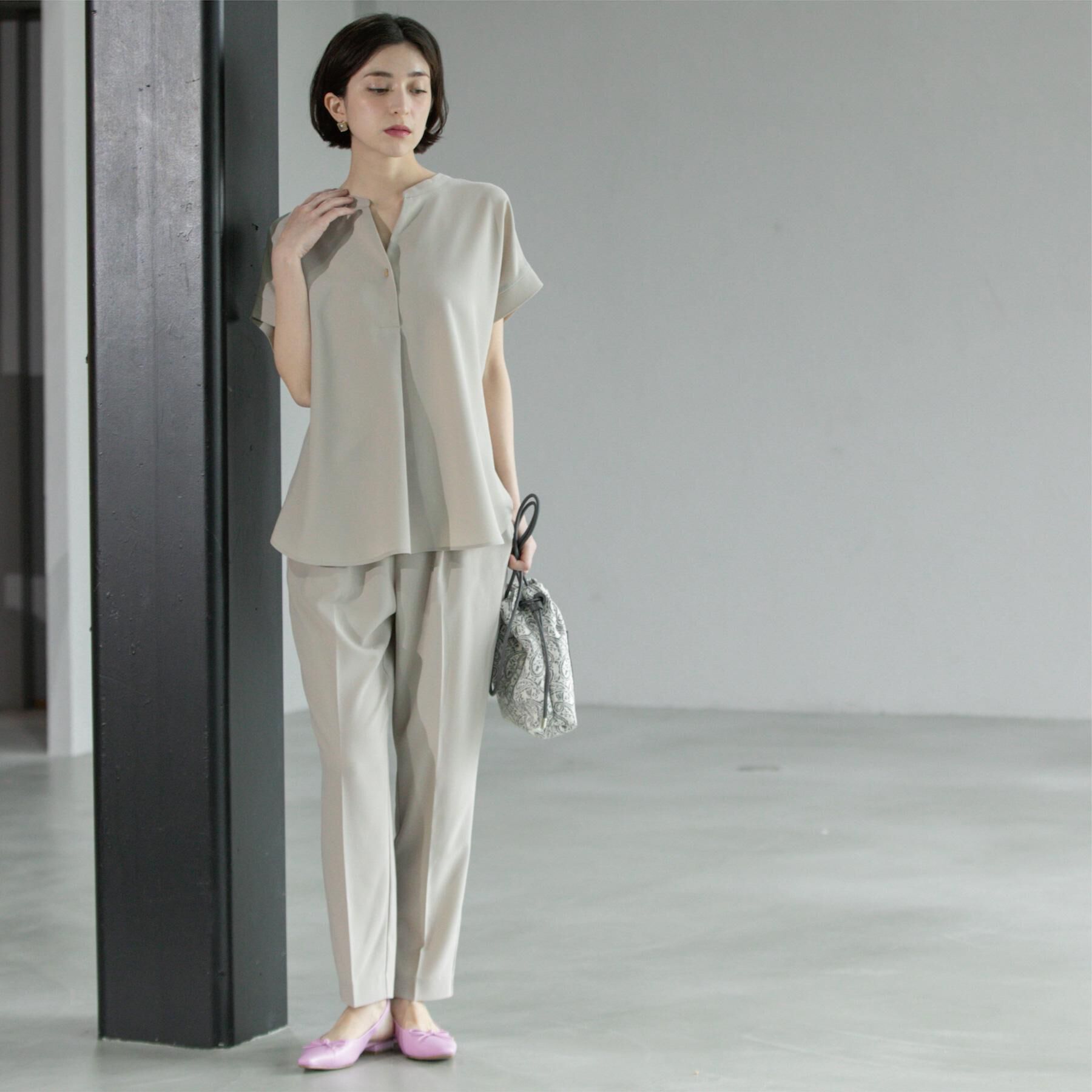 OPAQUE.CLIP「《6色展開/丈が選べる》美脚イージーテーパードパンツ/セットアップ対応【ストレッチ/洗濯機洗い可/防」|その他|