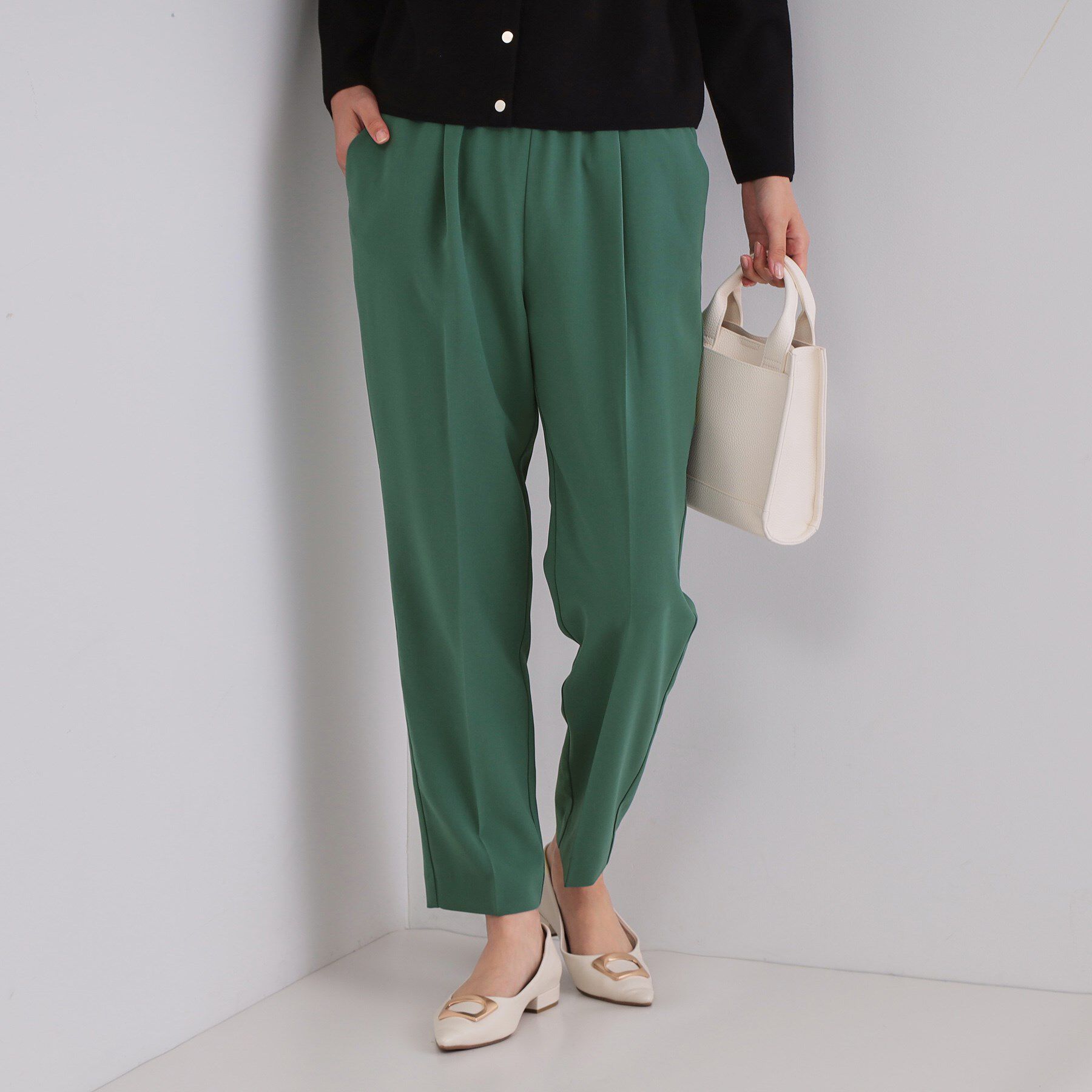 OPAQUE.CLIP「《6色展開/丈が選べる》美脚イージーテーパードパンツ/セットアップ対応【ストレッチ/洗濯機洗い可/防」|その他|