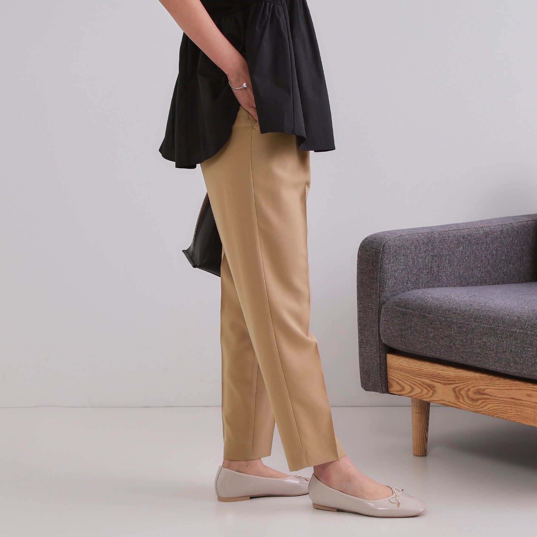 OPAQUE.CLIP「《6色展開/丈が選べる》美脚イージーテーパードパンツ/セットアップ対応【ストレッチ/洗濯機洗い可/防」|その他|