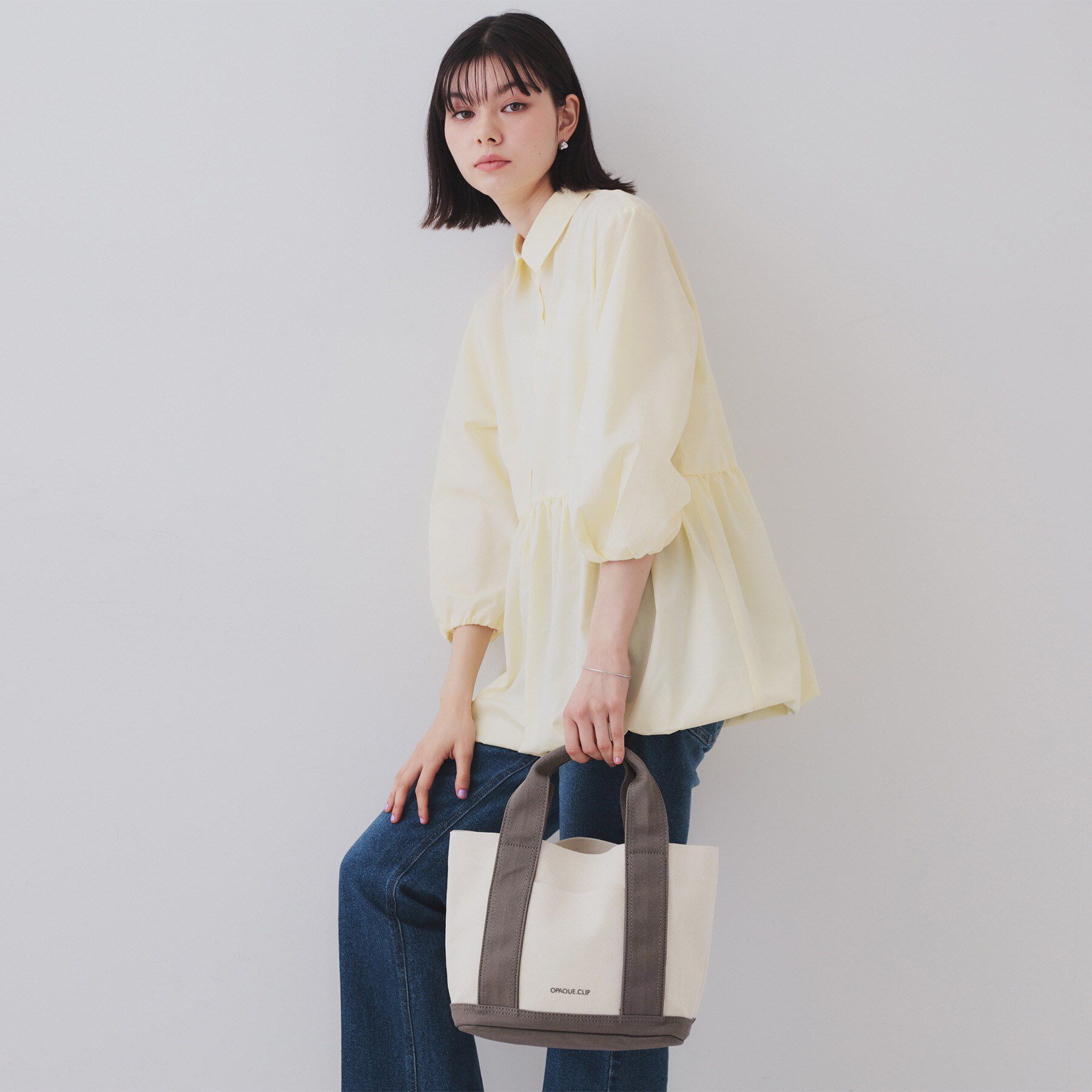 OPAQUE.CLIP「【2WAY／多ポケット】3層セパレートミドルトートバッグ」|トートバッグ|